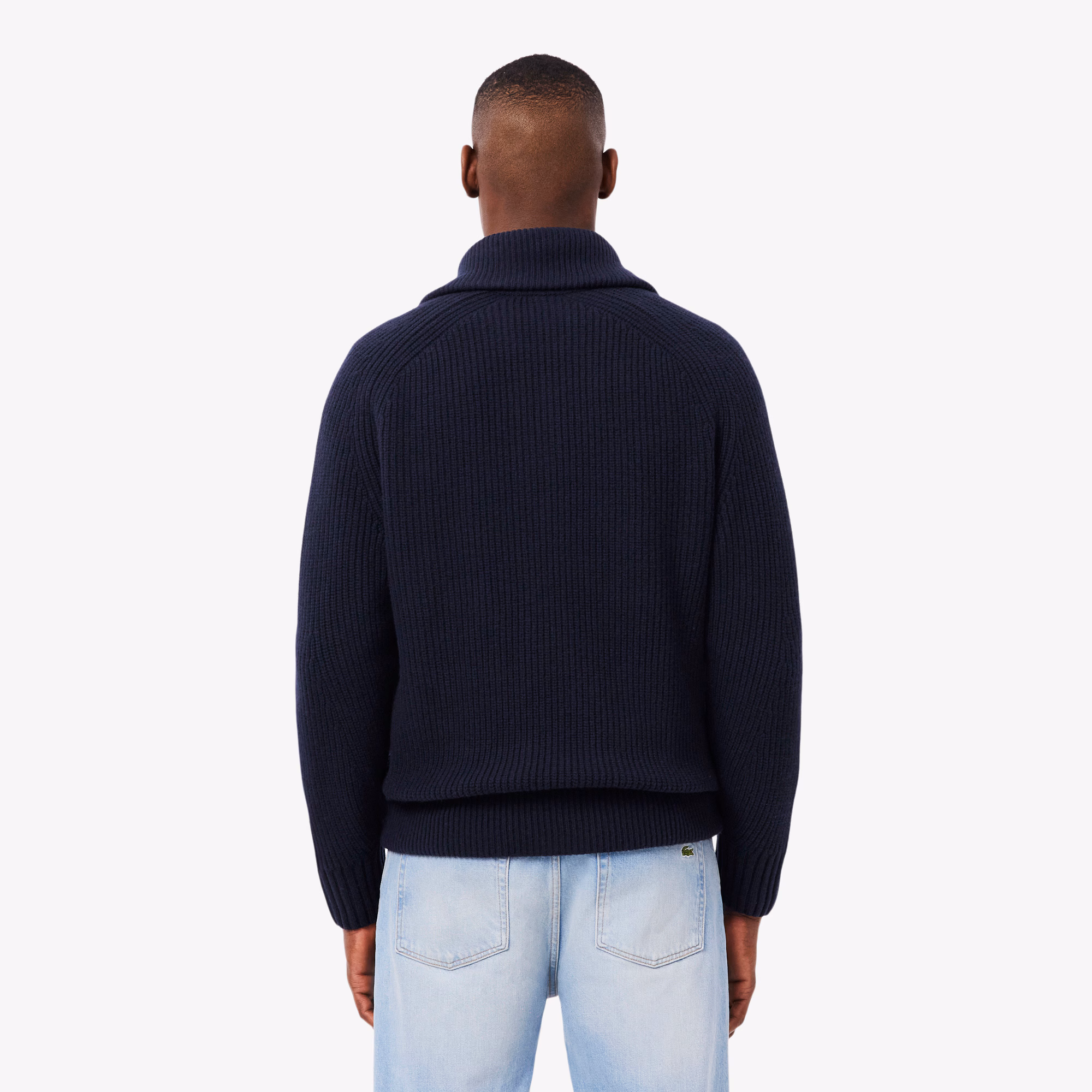 Men's Wool Zip-Up Sweater
