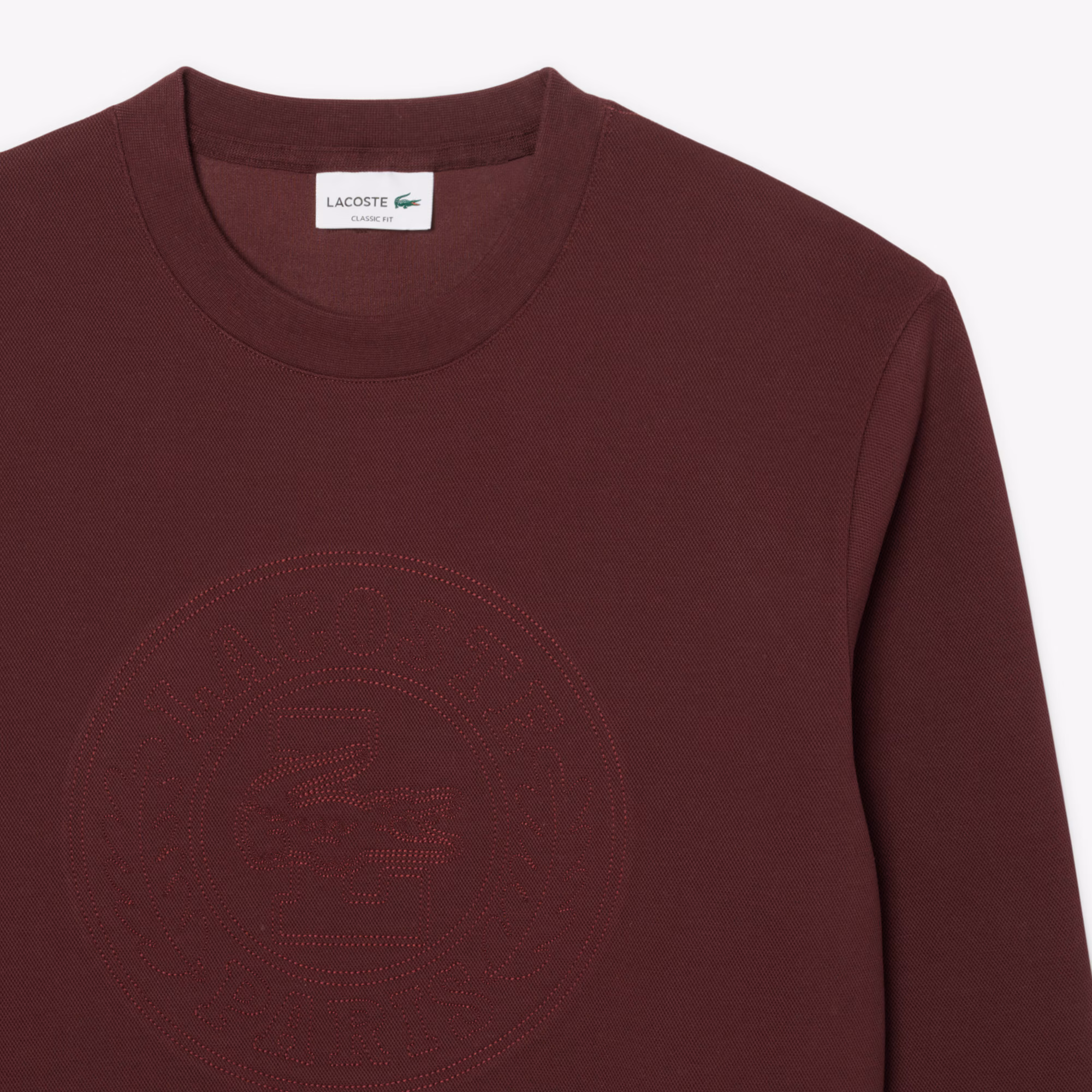 Men's Embossed Logo Piqué Sweatshirt