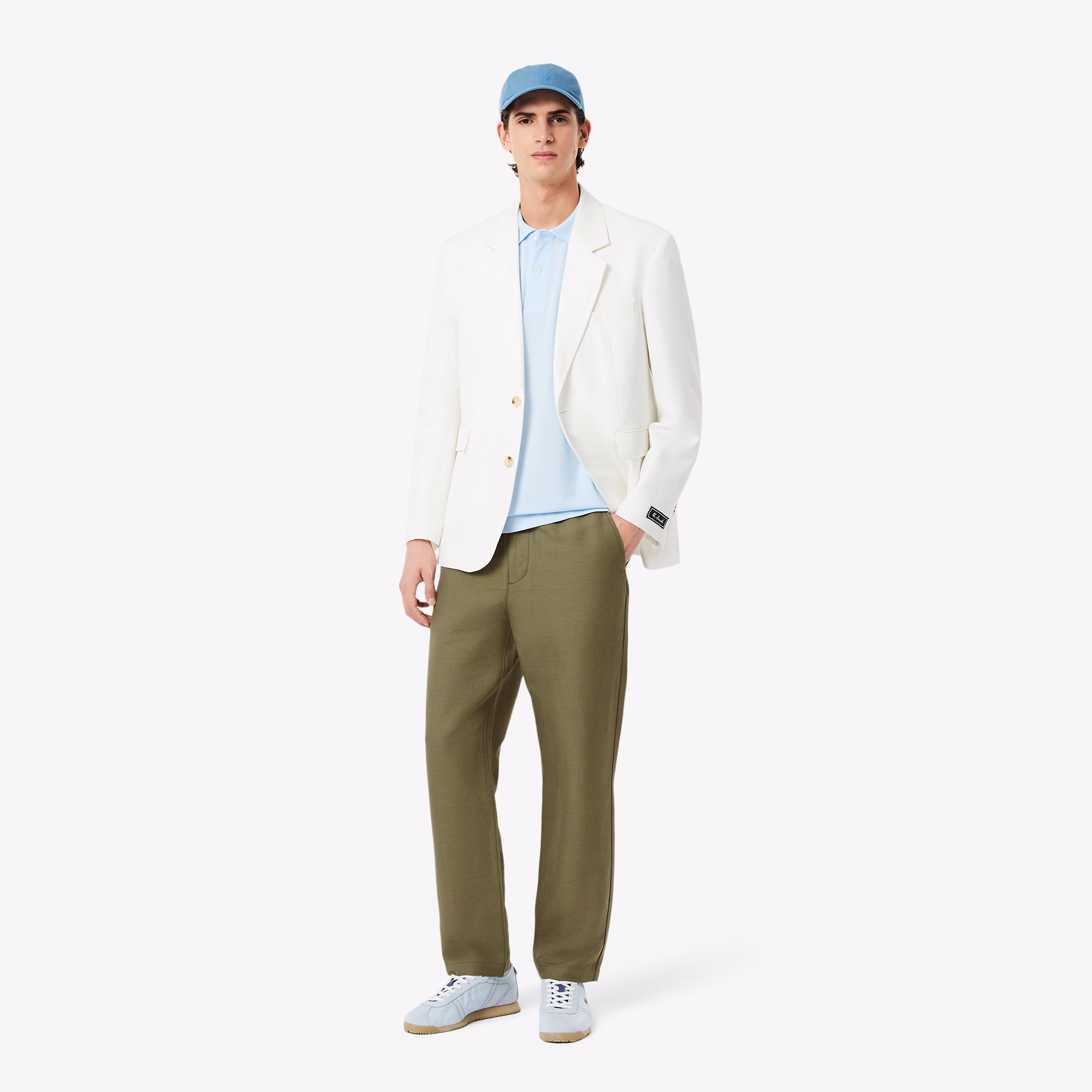 Men's Regular Fit Linen Twill Pants
