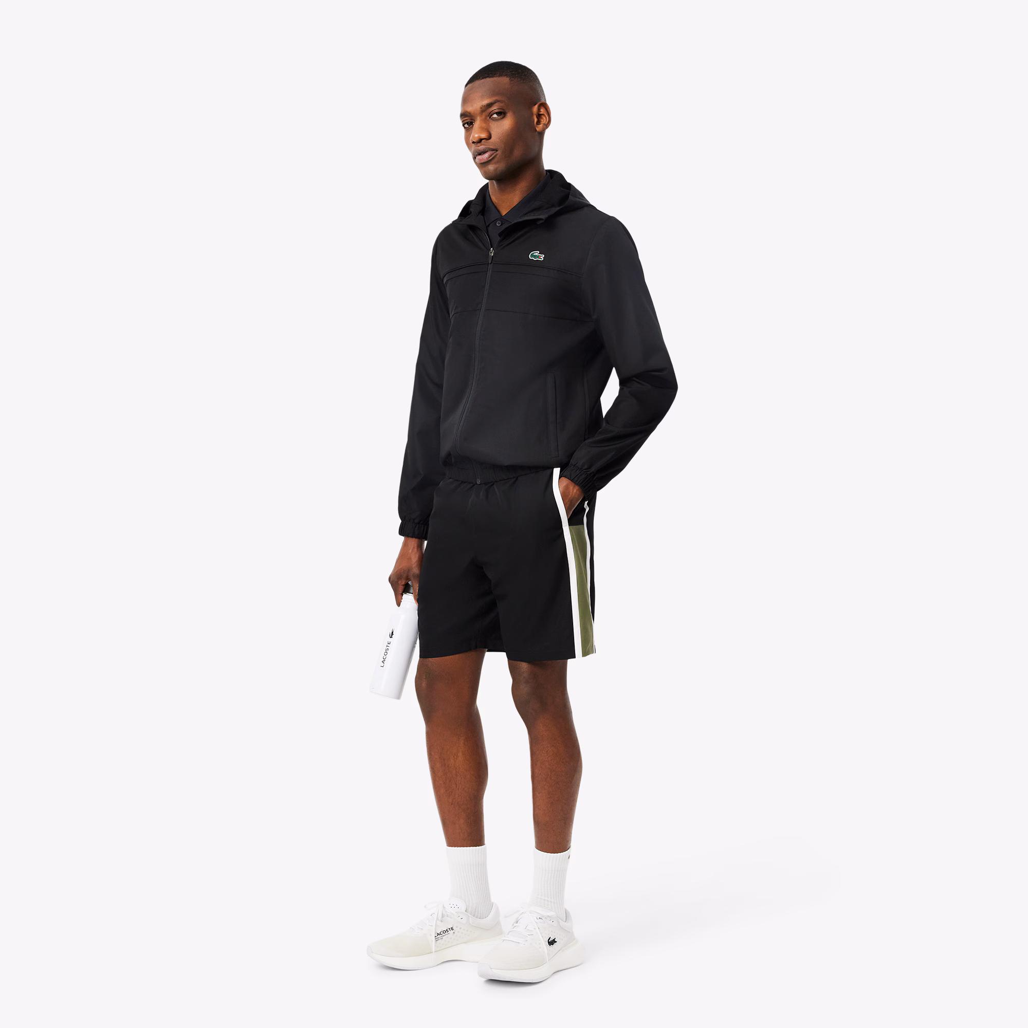 Men's Lightweight Colorblock Stripe Tennis Shorts