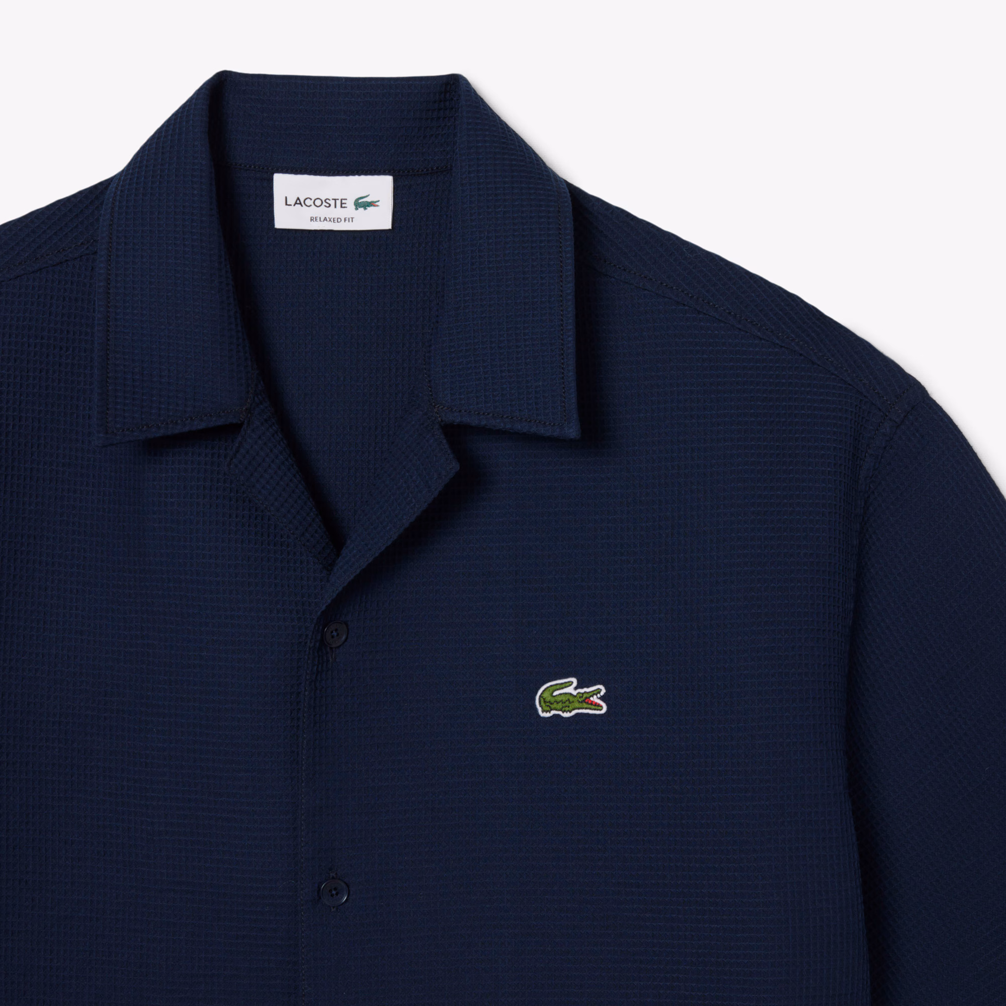 Men's Relaxed Fit Waffle Texture Shirt