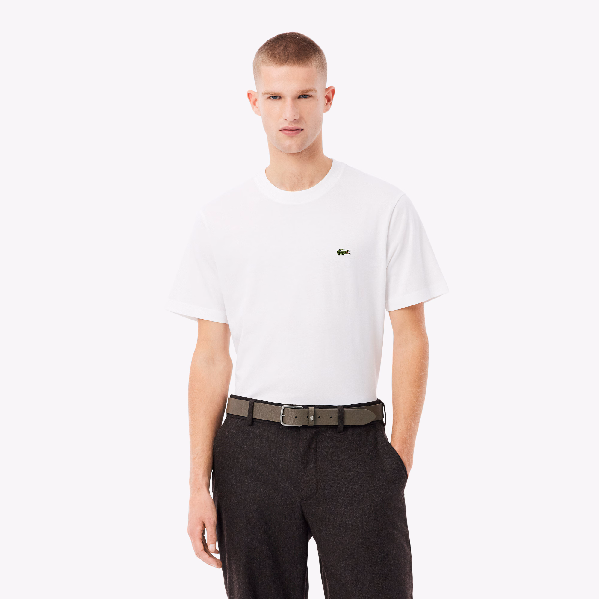 Grained Leather Belt