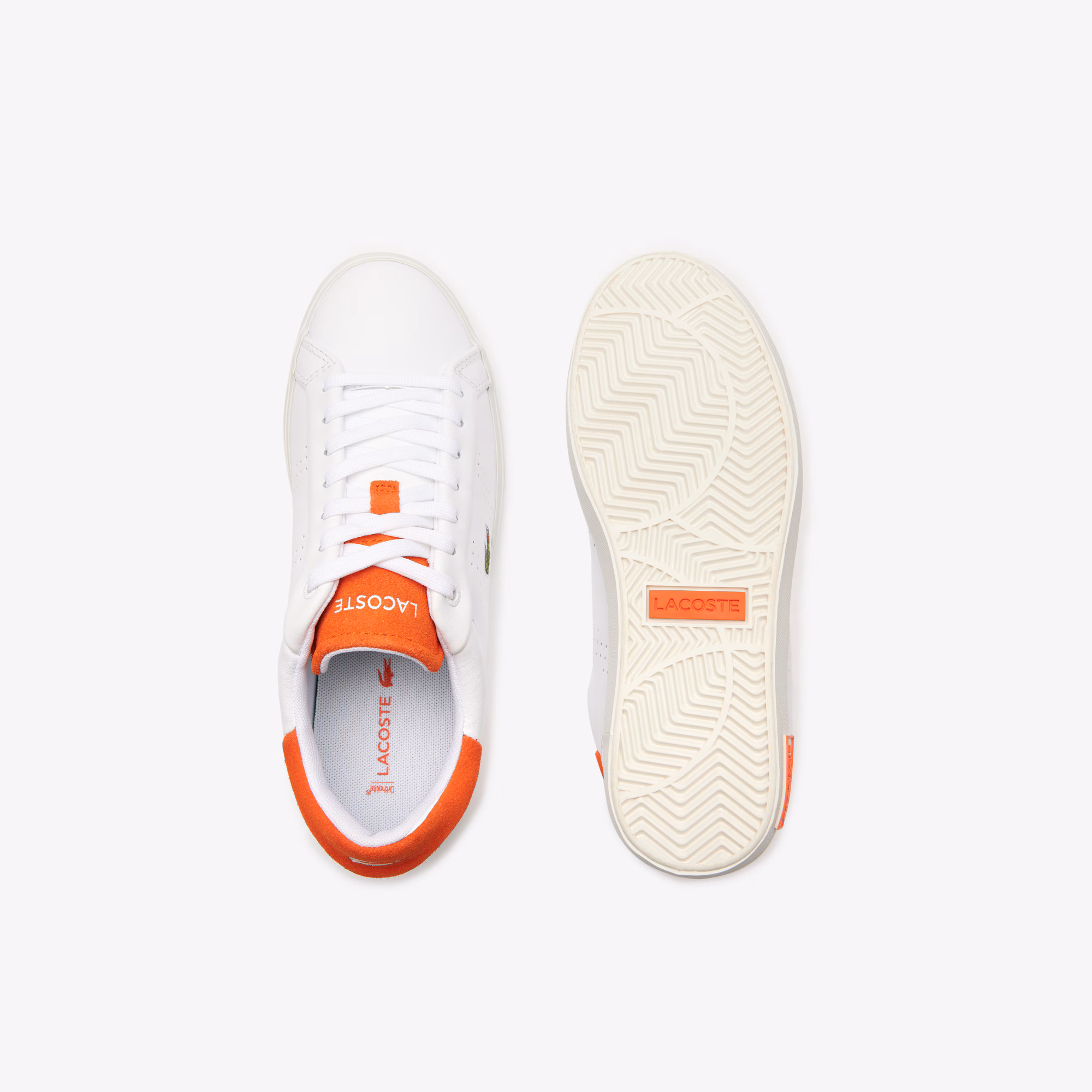 Women’s Powercourt 2.0 Orange Leather Sneakers