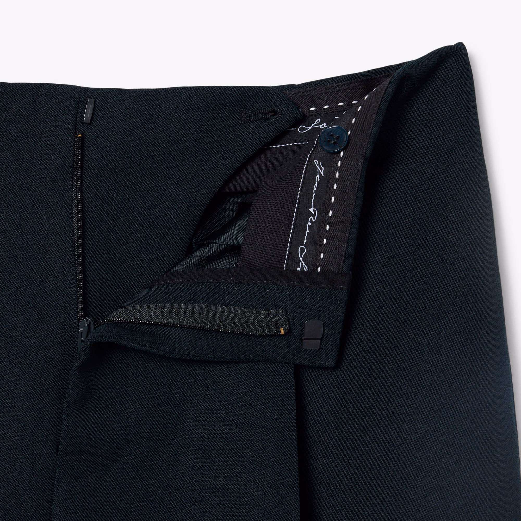 Runway Wide Fit Tailored Wool Pants