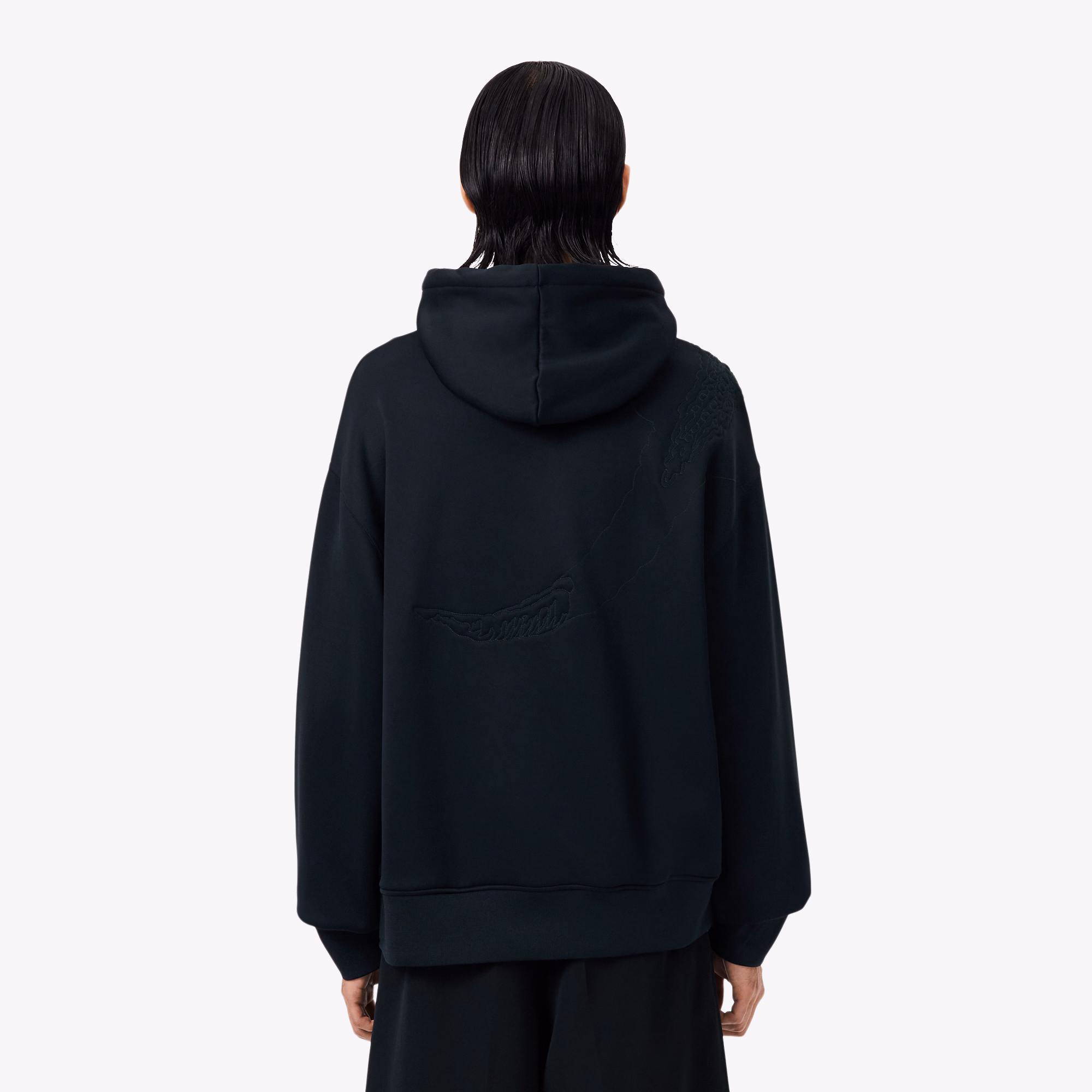 Runway Embroidered Crocodile Hoodie