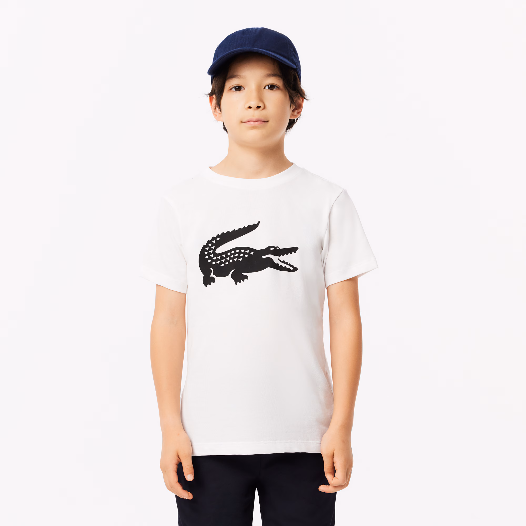 Kids' Oversized Technical Cotton Tennis T-Shirt