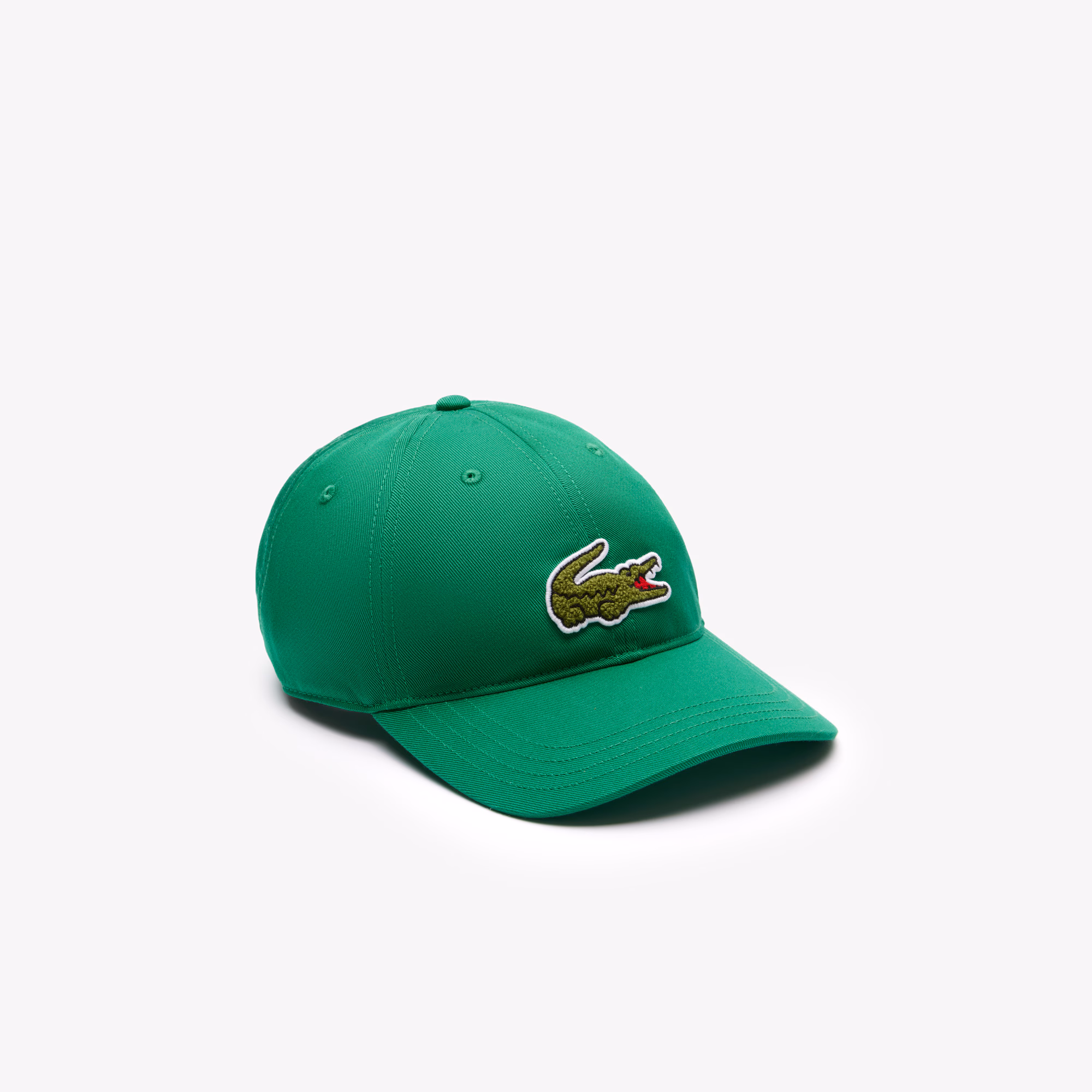 Unisex Crocodile Badge Cotton Twill Cap