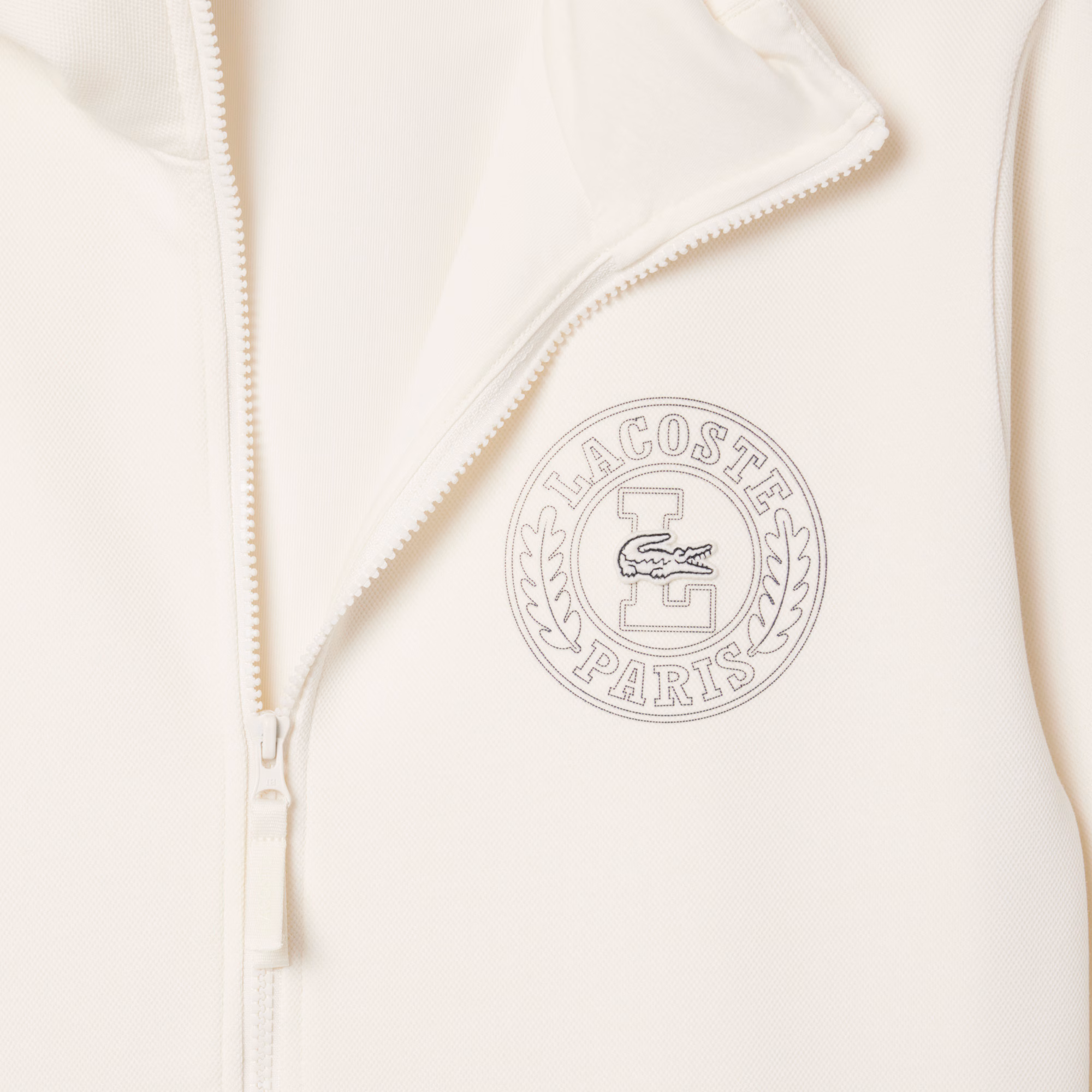 Men's Classic Fit Zip-Up Piqué Sweatshirt