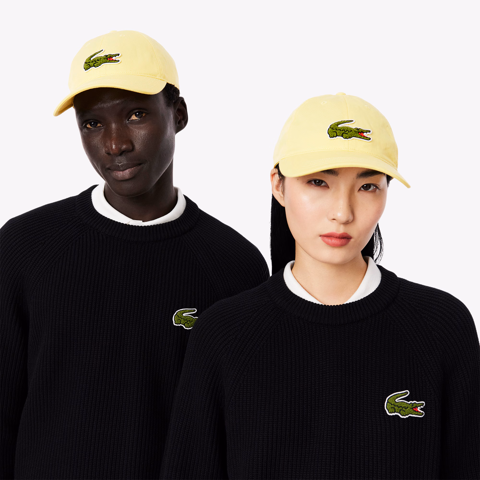 Unisex Crocodile Badge Cotton Twill Cap