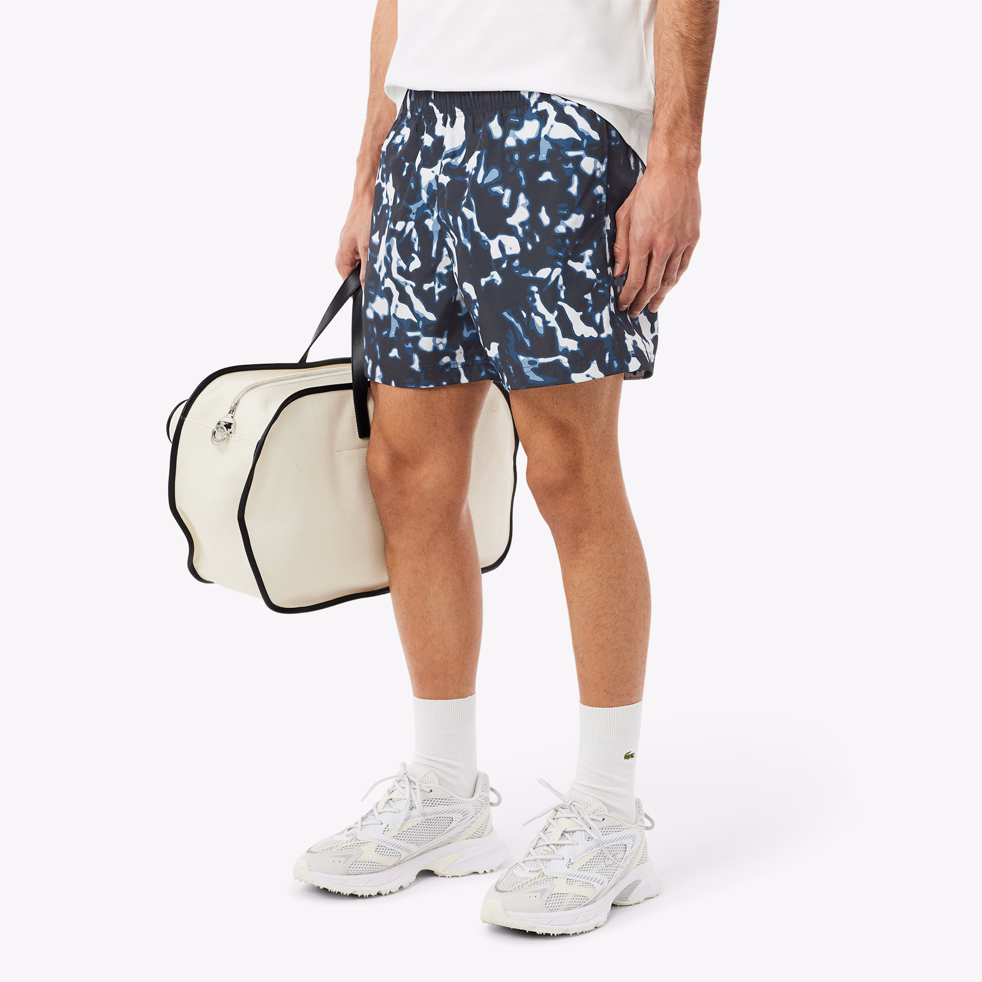 Men's Short Printed Swim Trunks