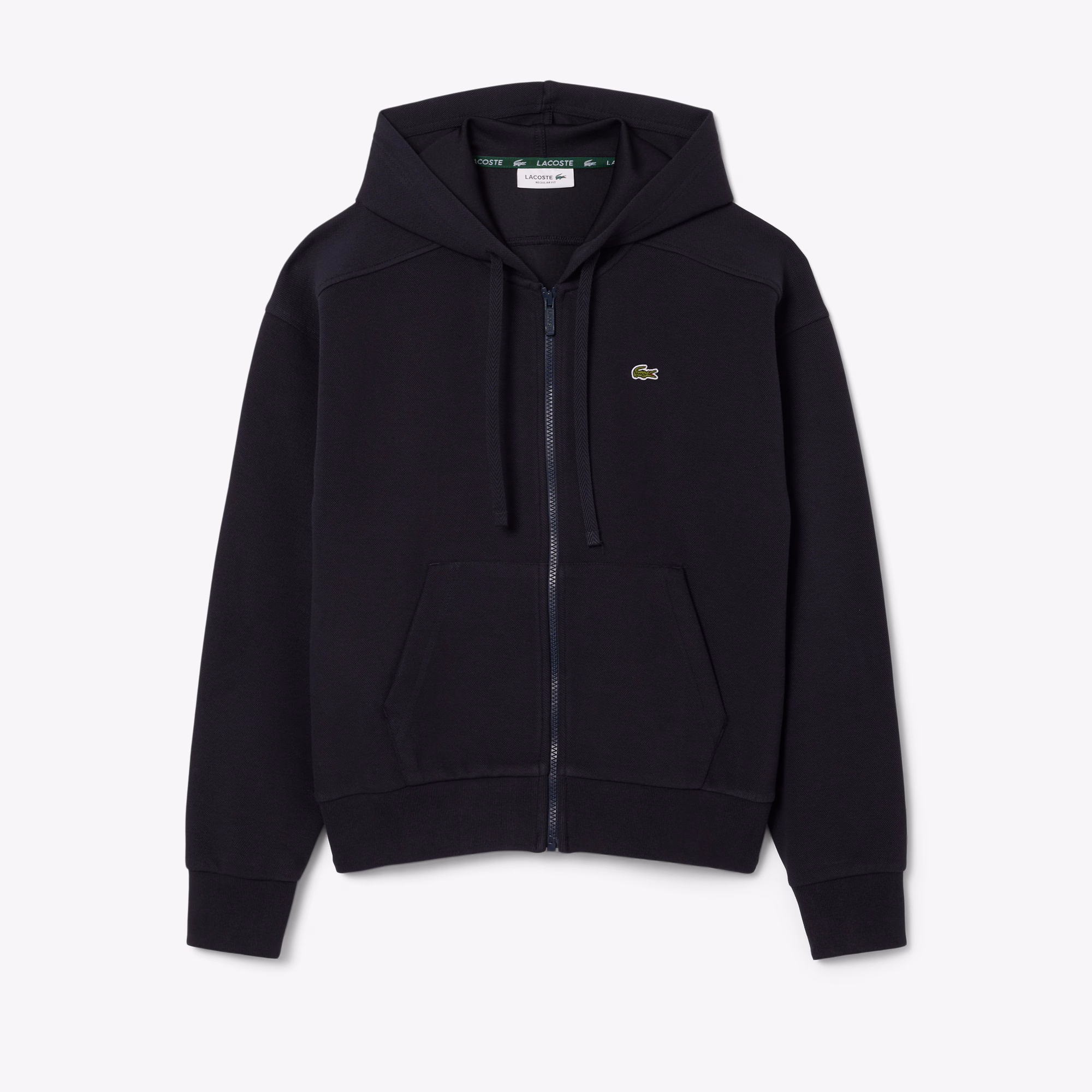 Women's Zip-Up Piqué Hoodie