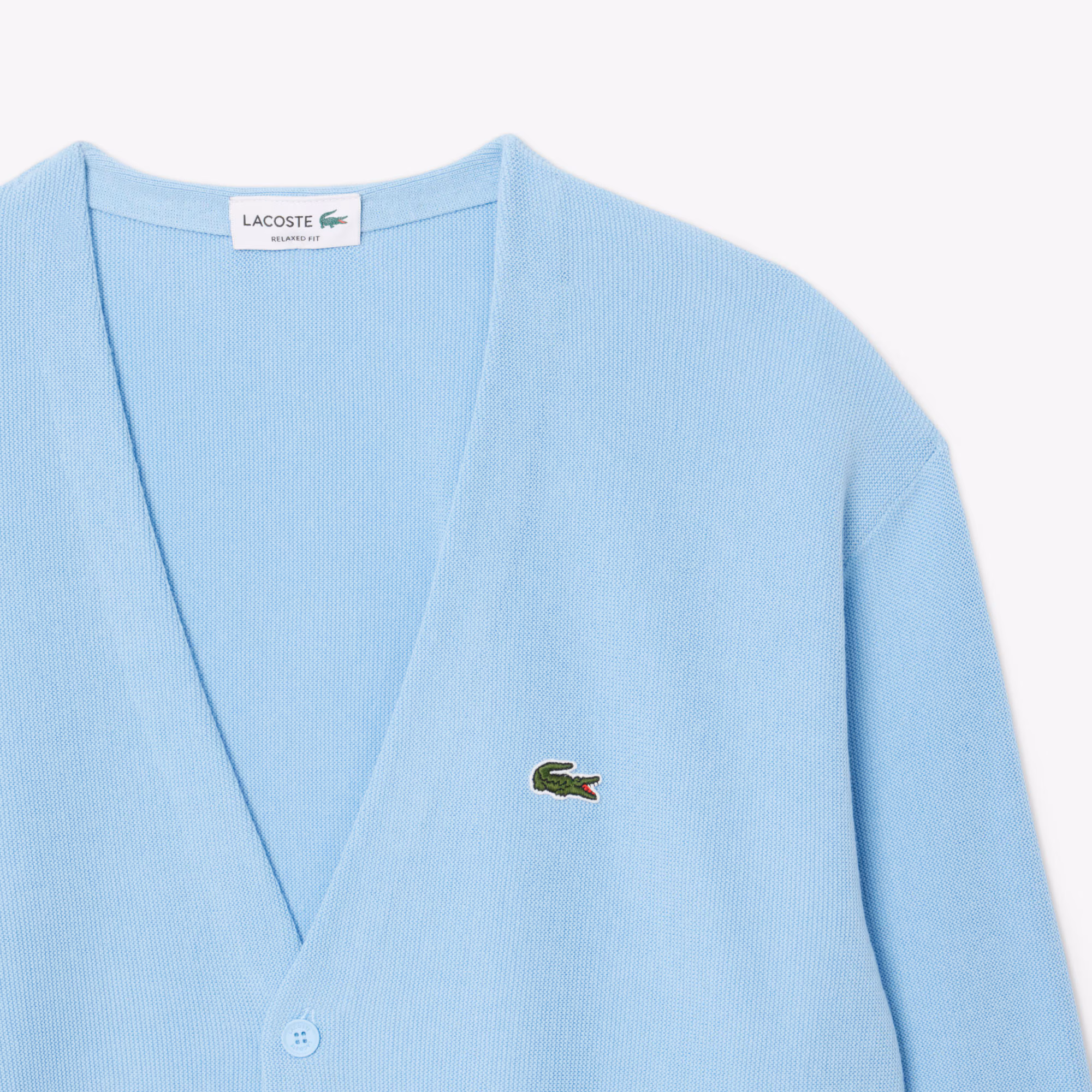 Men's Relaxed Fit Stripe Detail Cotton Cardigan