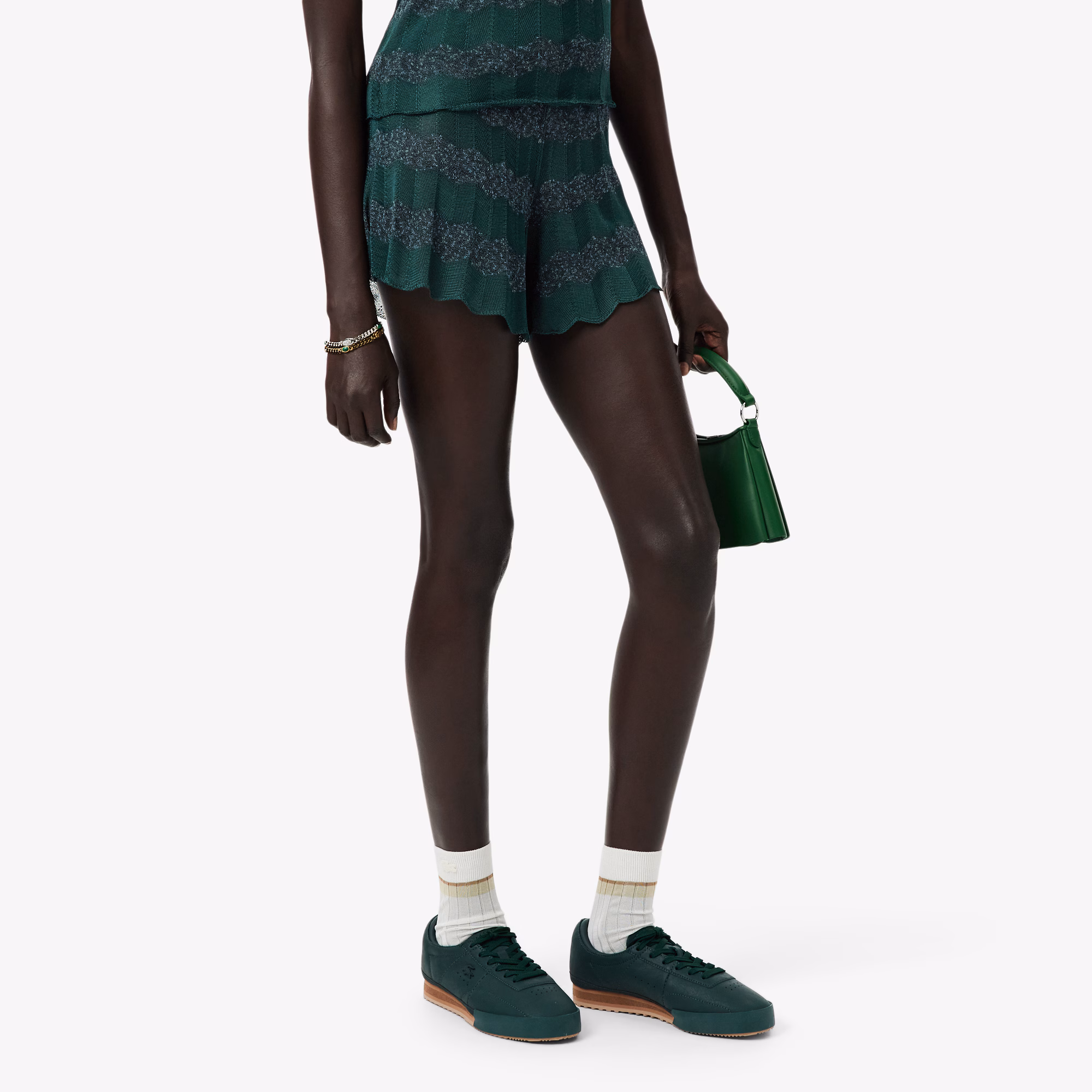 Runway Pointelle Knit Shorts