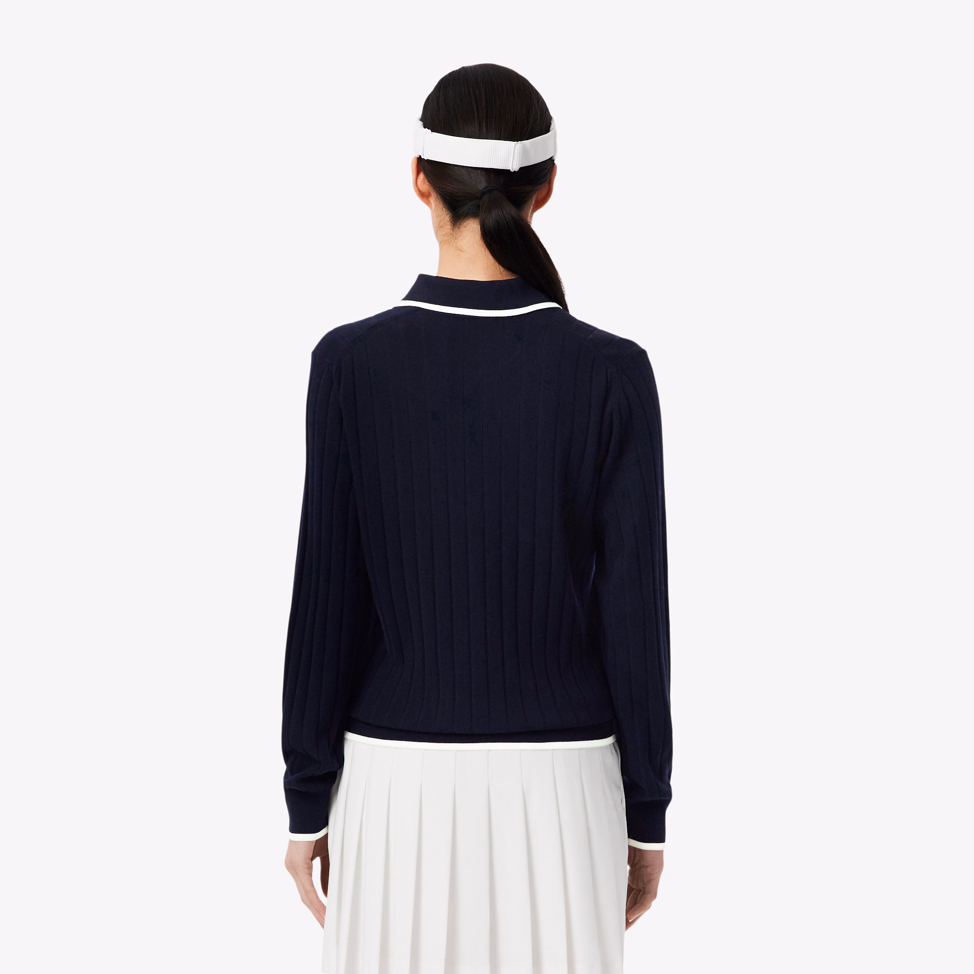 Women's Polo Collar Stretch Golf Sweater