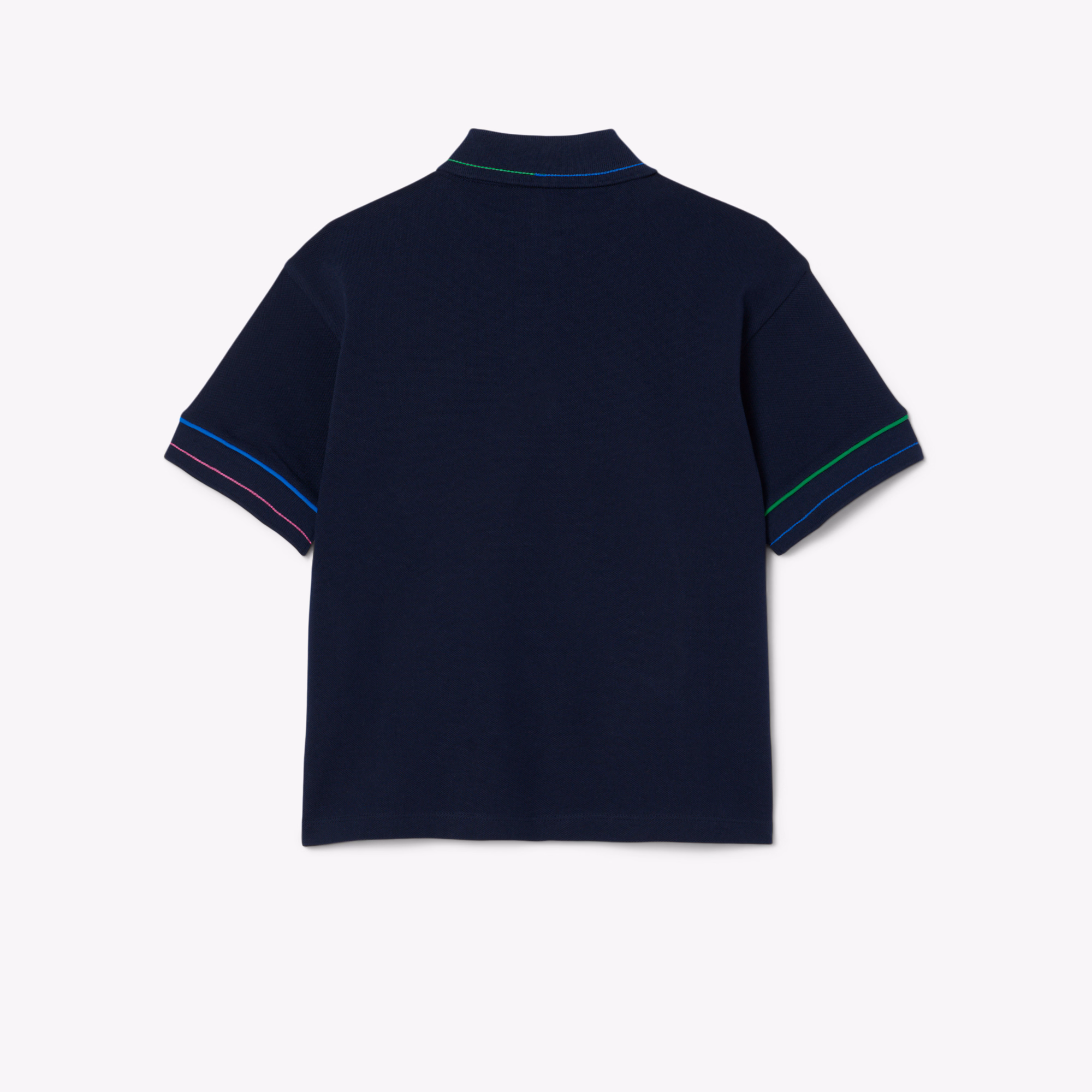 Kids' Contrast Accent Petit Piqué Polo
