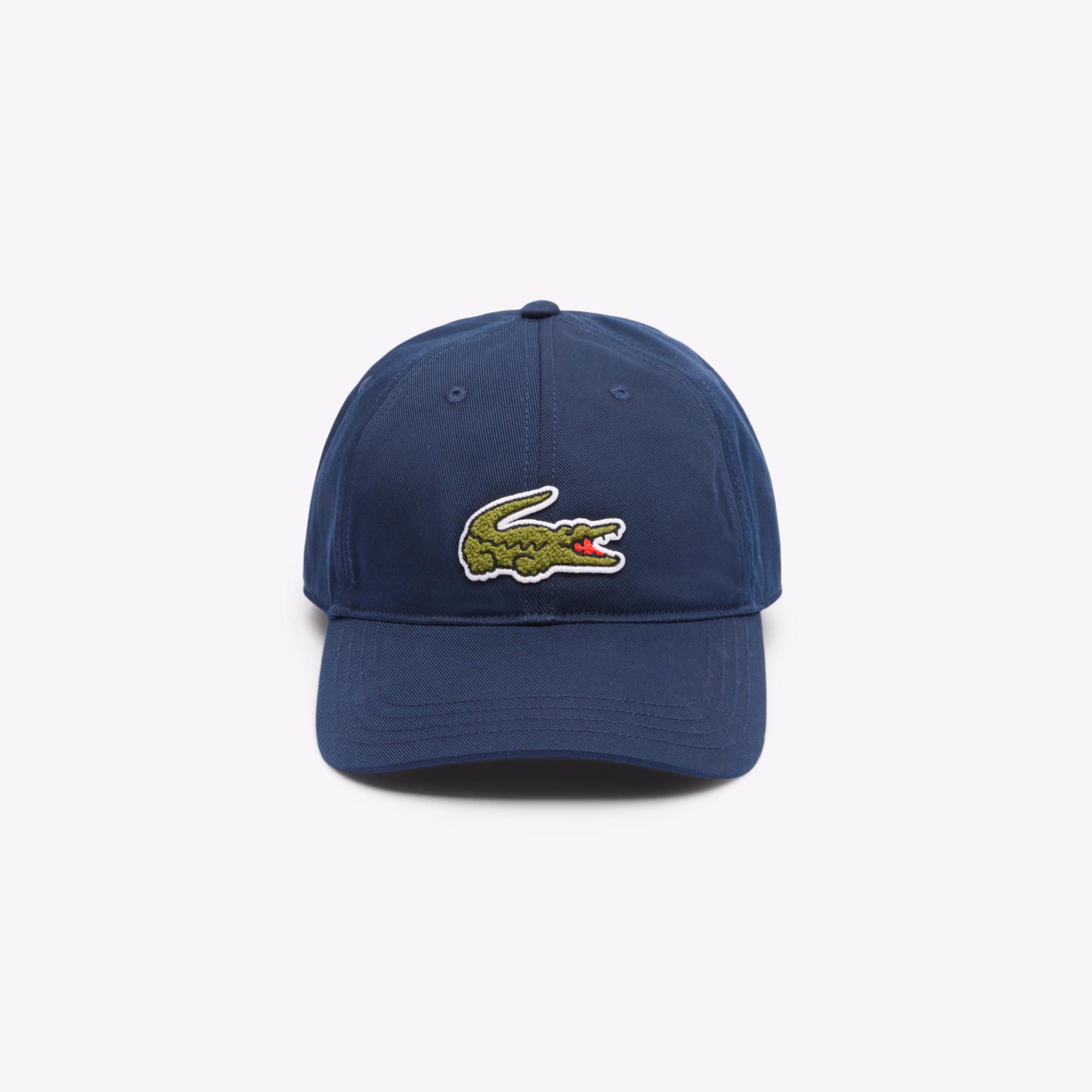 Unisex Crocodile Badge Cotton Twill Cap