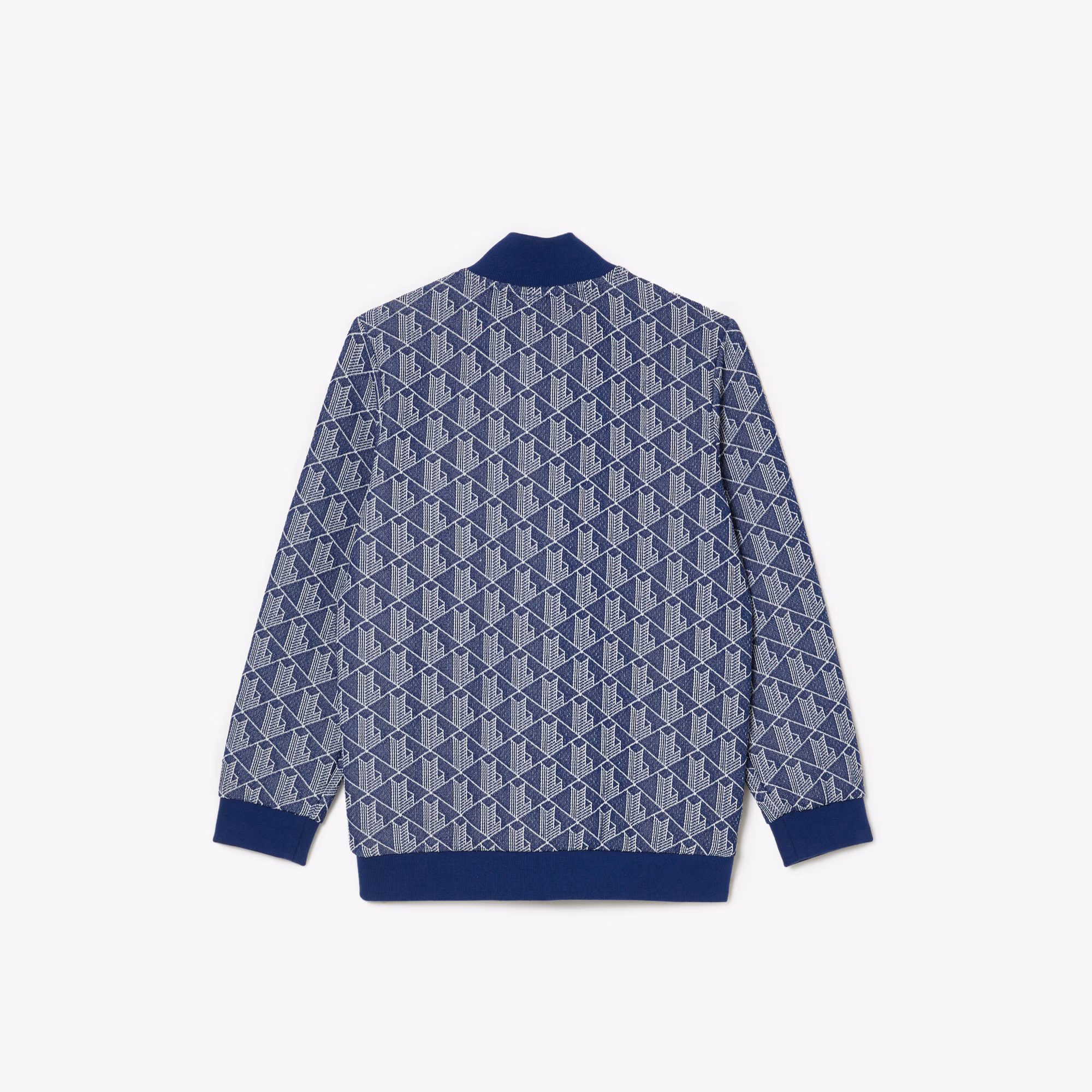 Kids' High-Neck Zip-Up Paris Monogram Sweatshirt