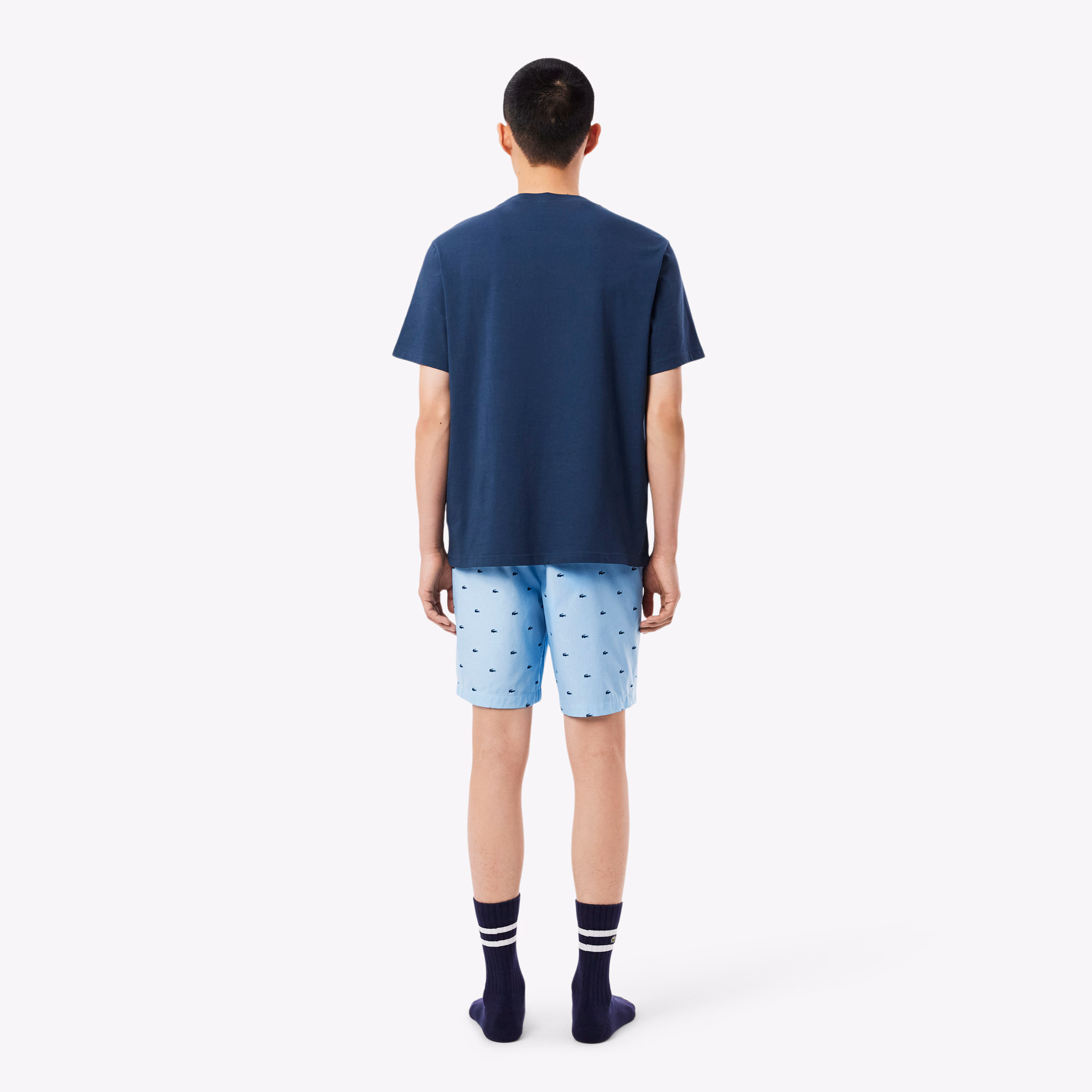 Men's Printed Poplin Pajama Shorts