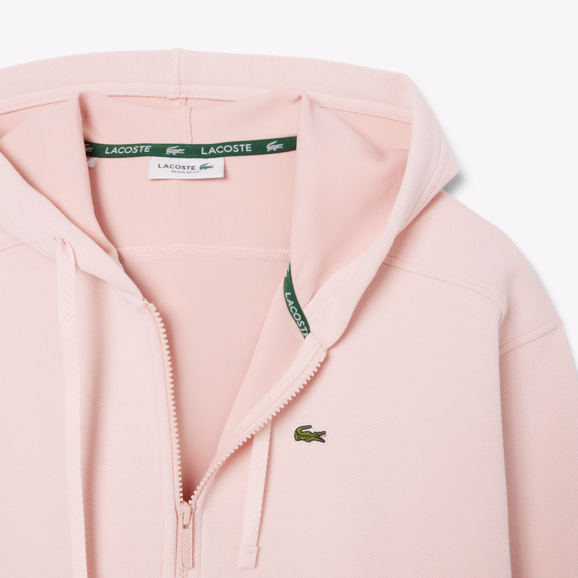 Women's Zip-Up Piqué Hoodie