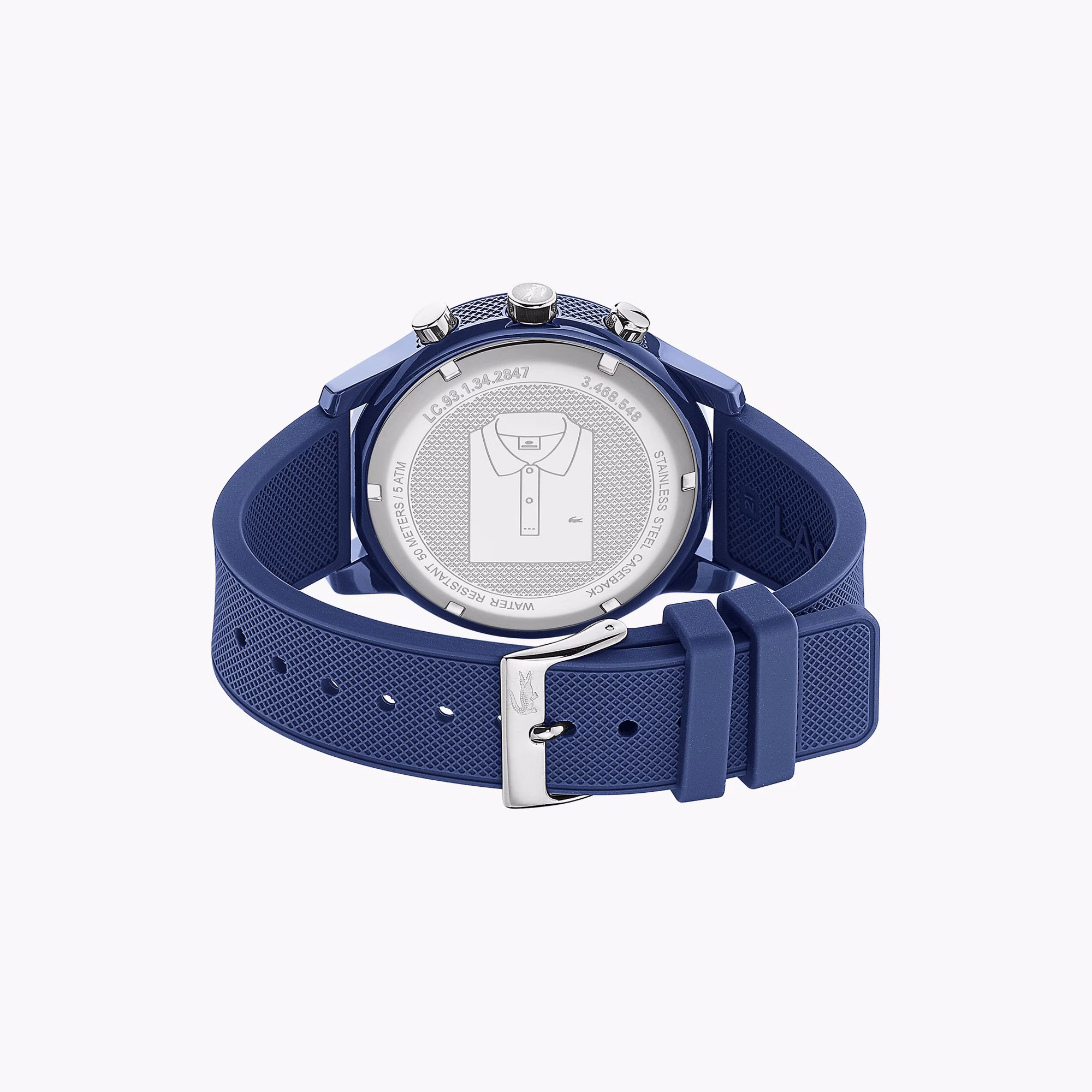 Men's Lacoste.12.12 Chronograph Watch With Blue Silicone Strap