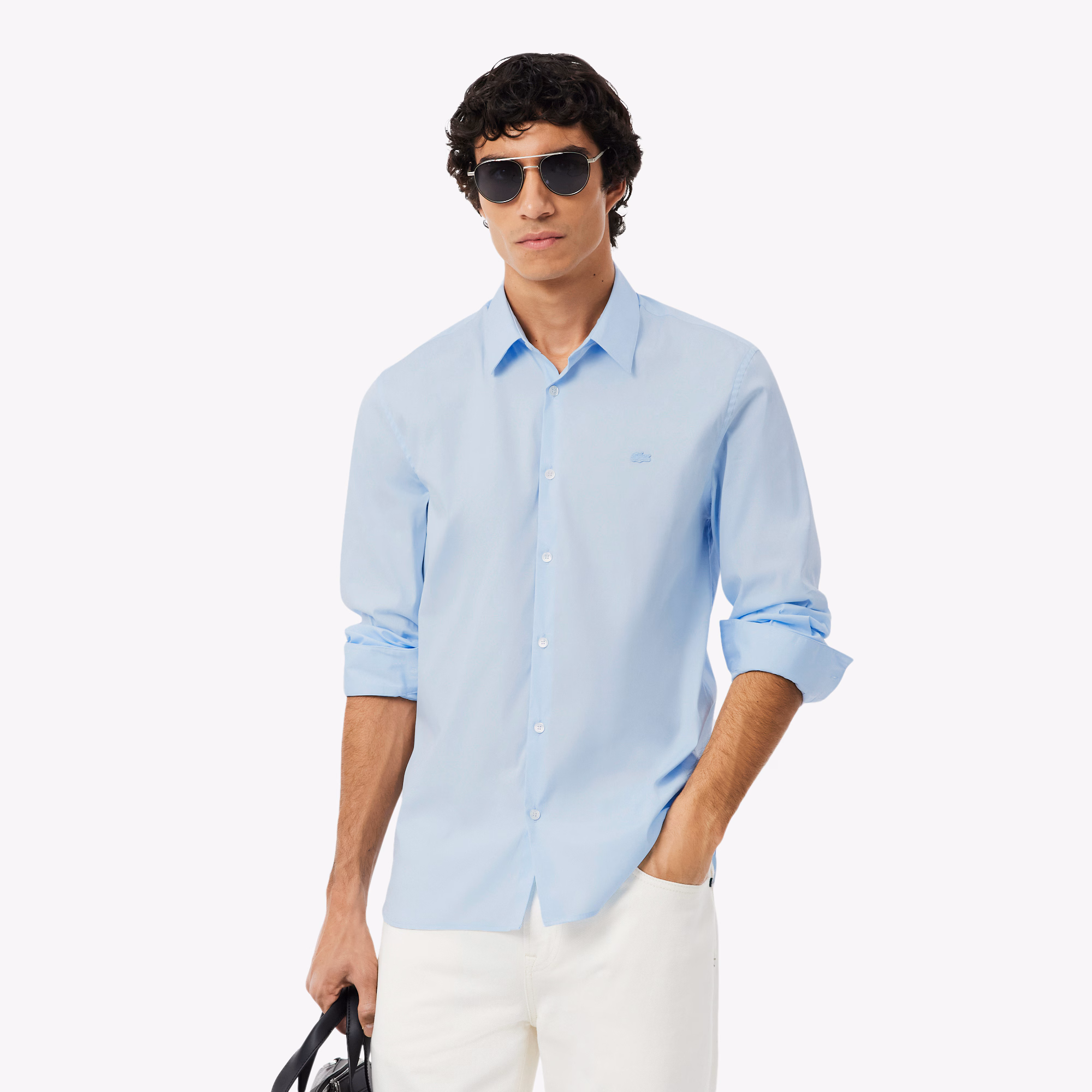 Men's Slim Fit Stretch Button Down Shirt