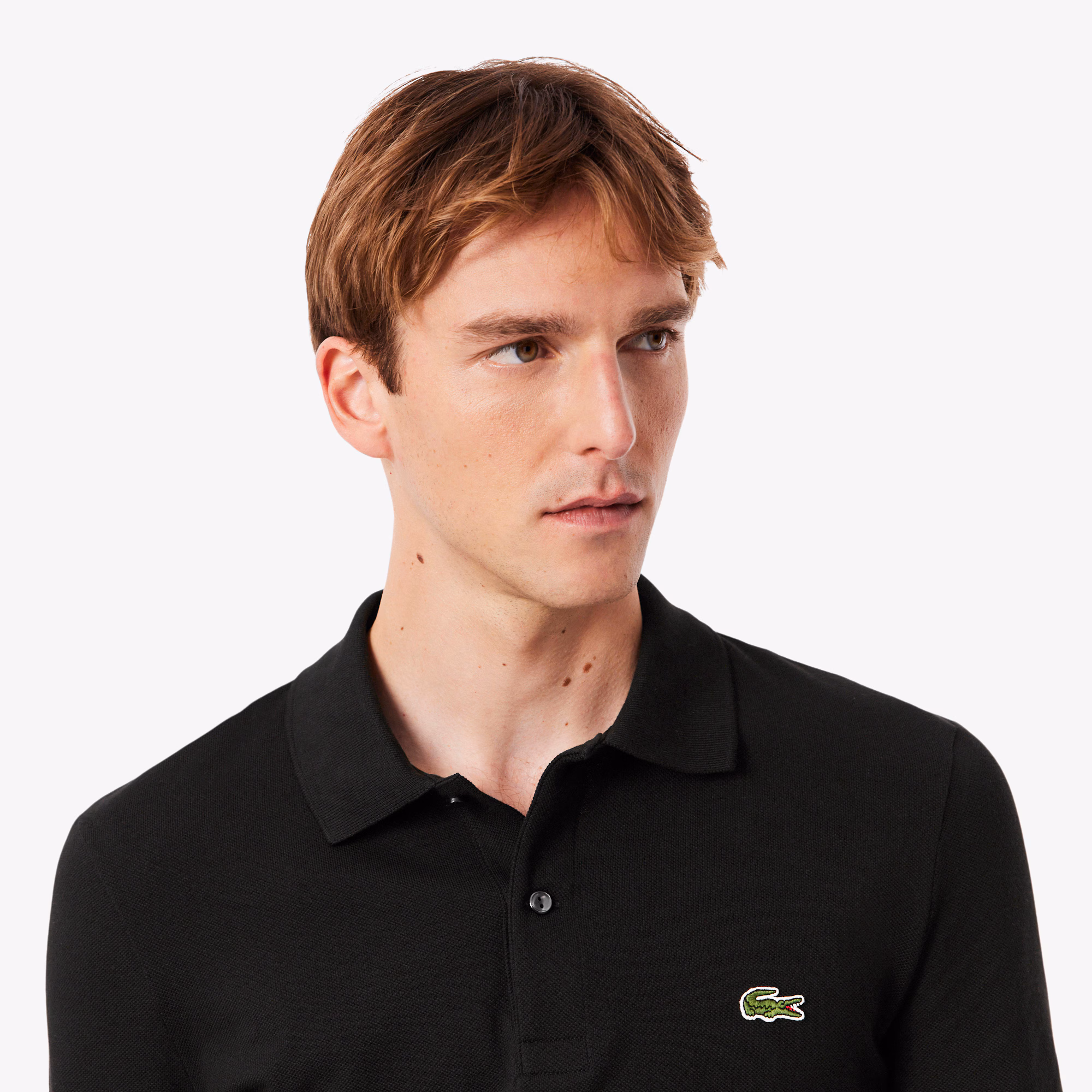 Men's Slim Fit L.12.12 Long Sleeve Polo