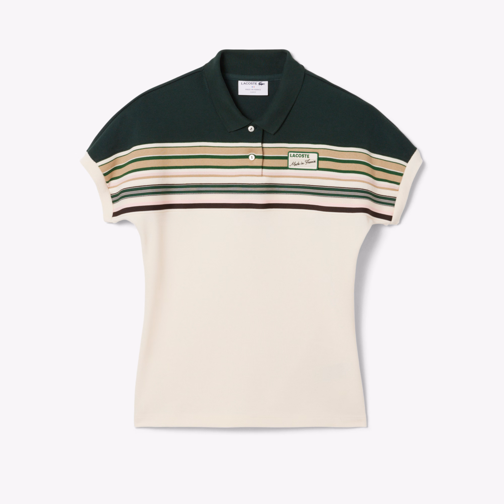 Women's Made In France Slim Fit Striped Polo