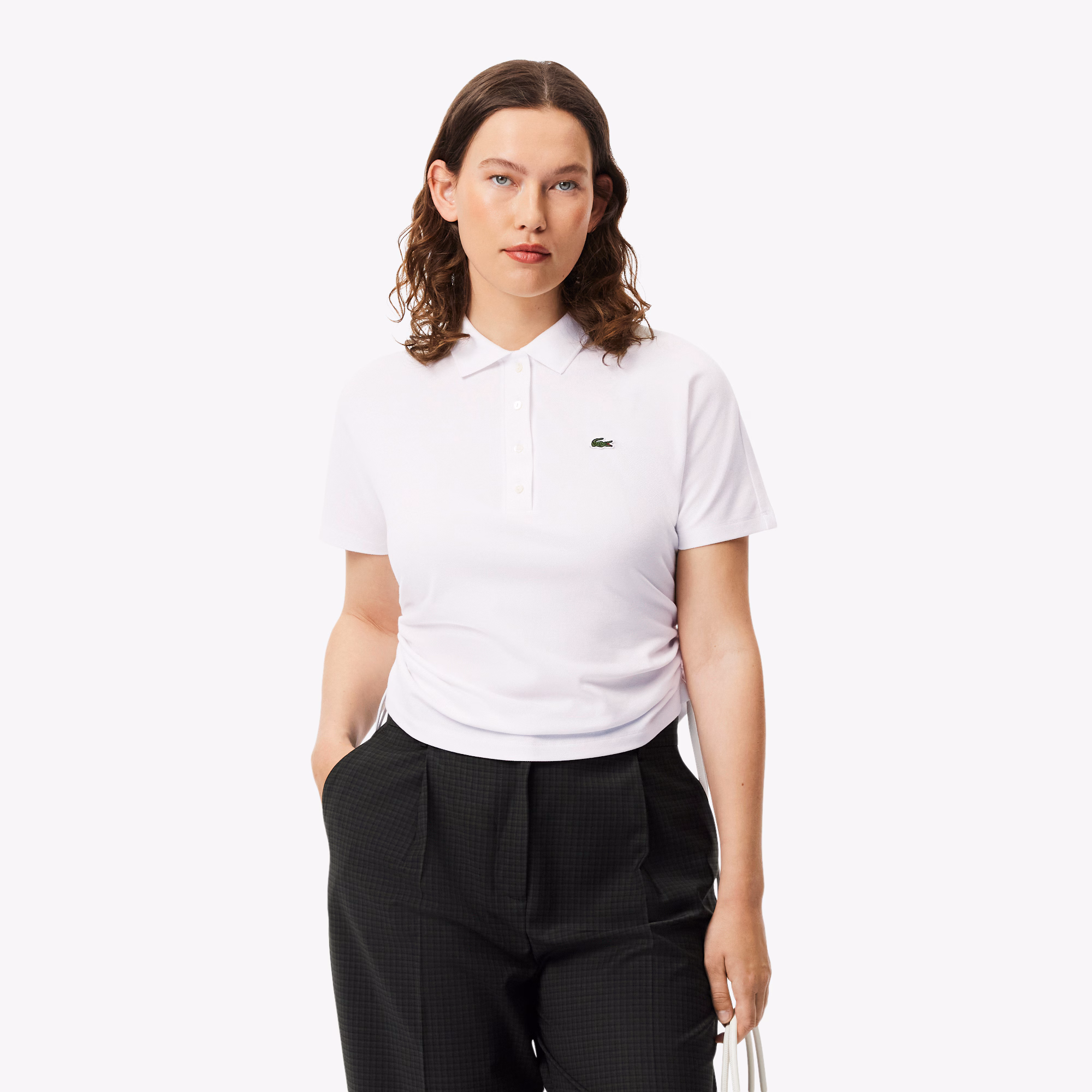 Women's Slim Fit Adjustable Piqué Polo