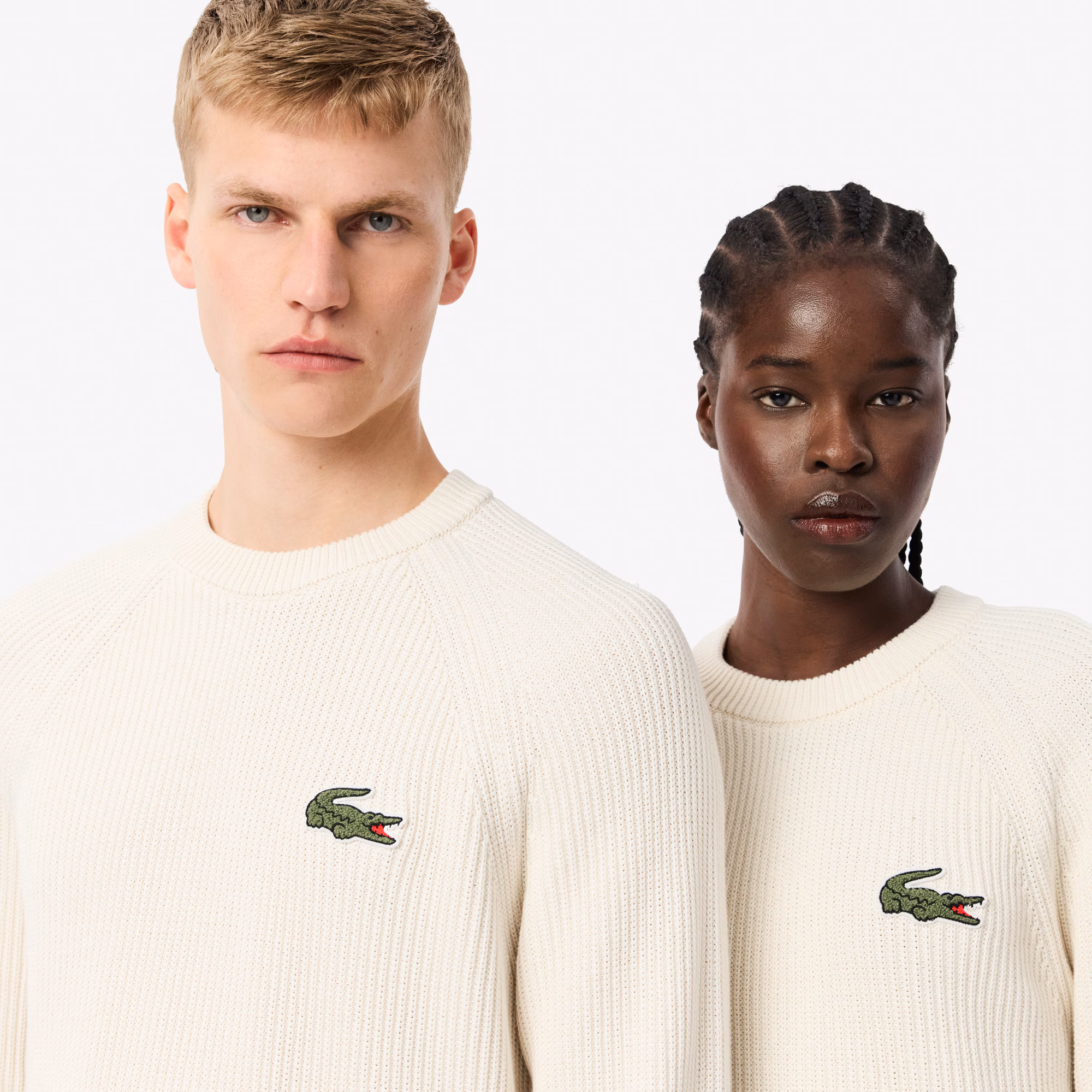 Unisex Ribbed Cotton Badge Sweater