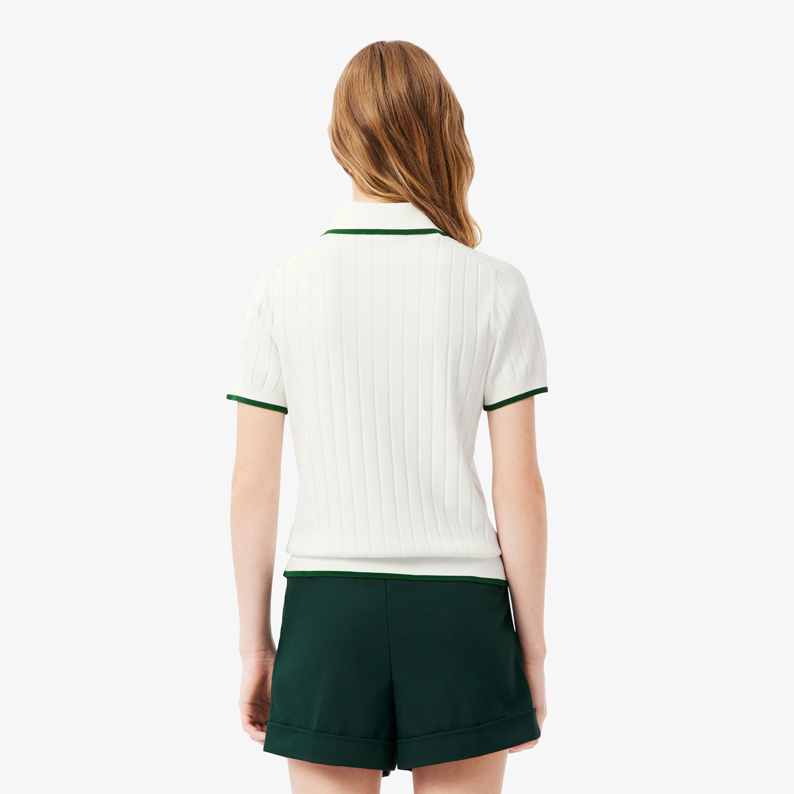 Women's Short Sleeve Polo Collar Golf Sweater