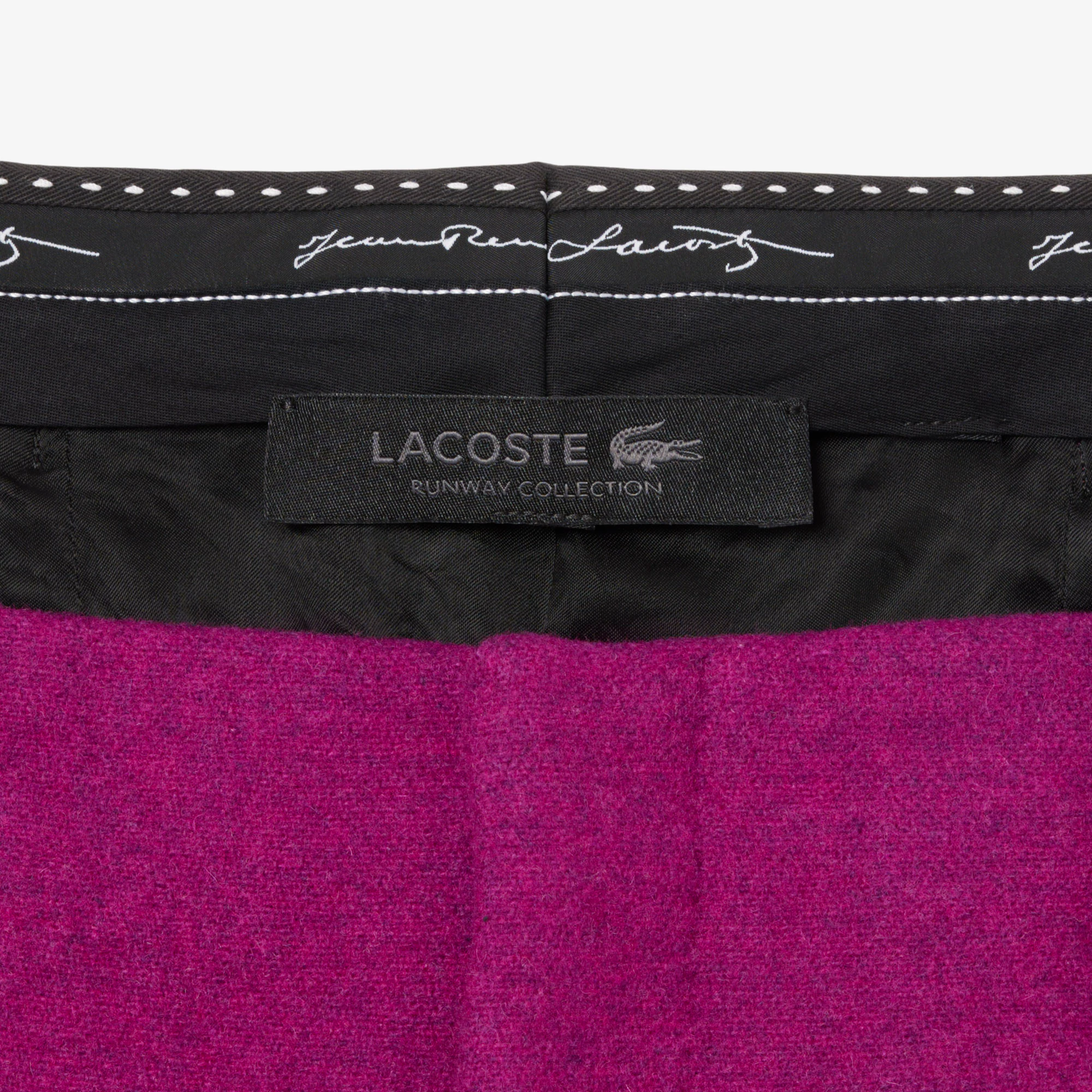 Runway Slub Wool Wide Fit Tailored Pants