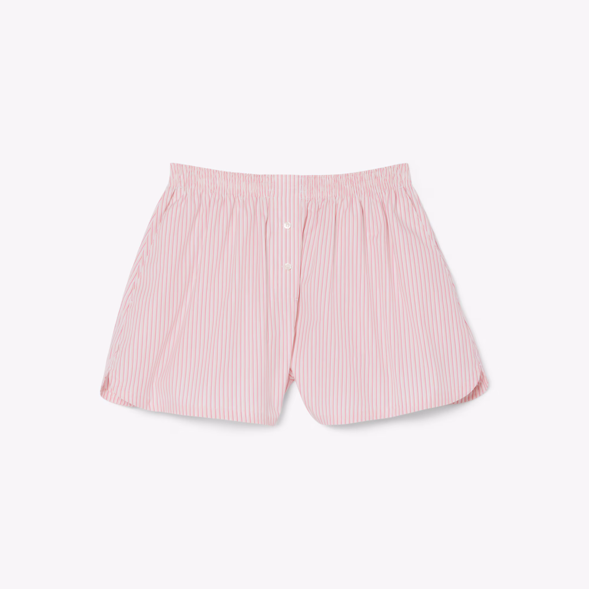 Women's Relaxed Fit Lightweight Striped Poplin Shorts