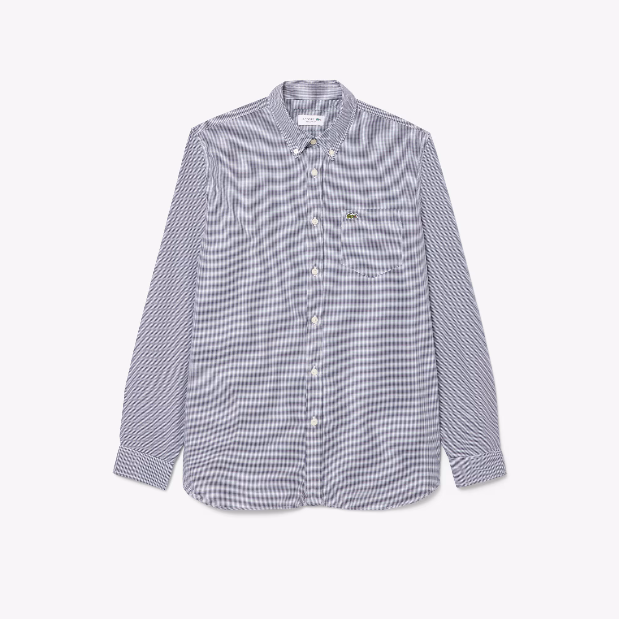 Men's Regular Fit Gingham Poplin Shirt