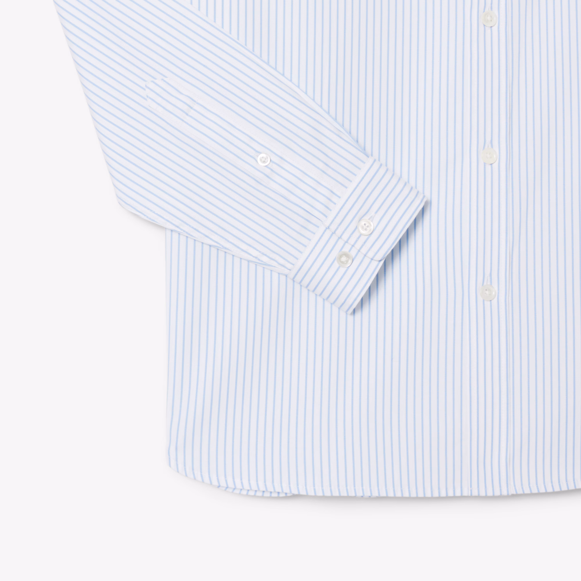 Men's Regular Fit Striped Pinpoint Shirt