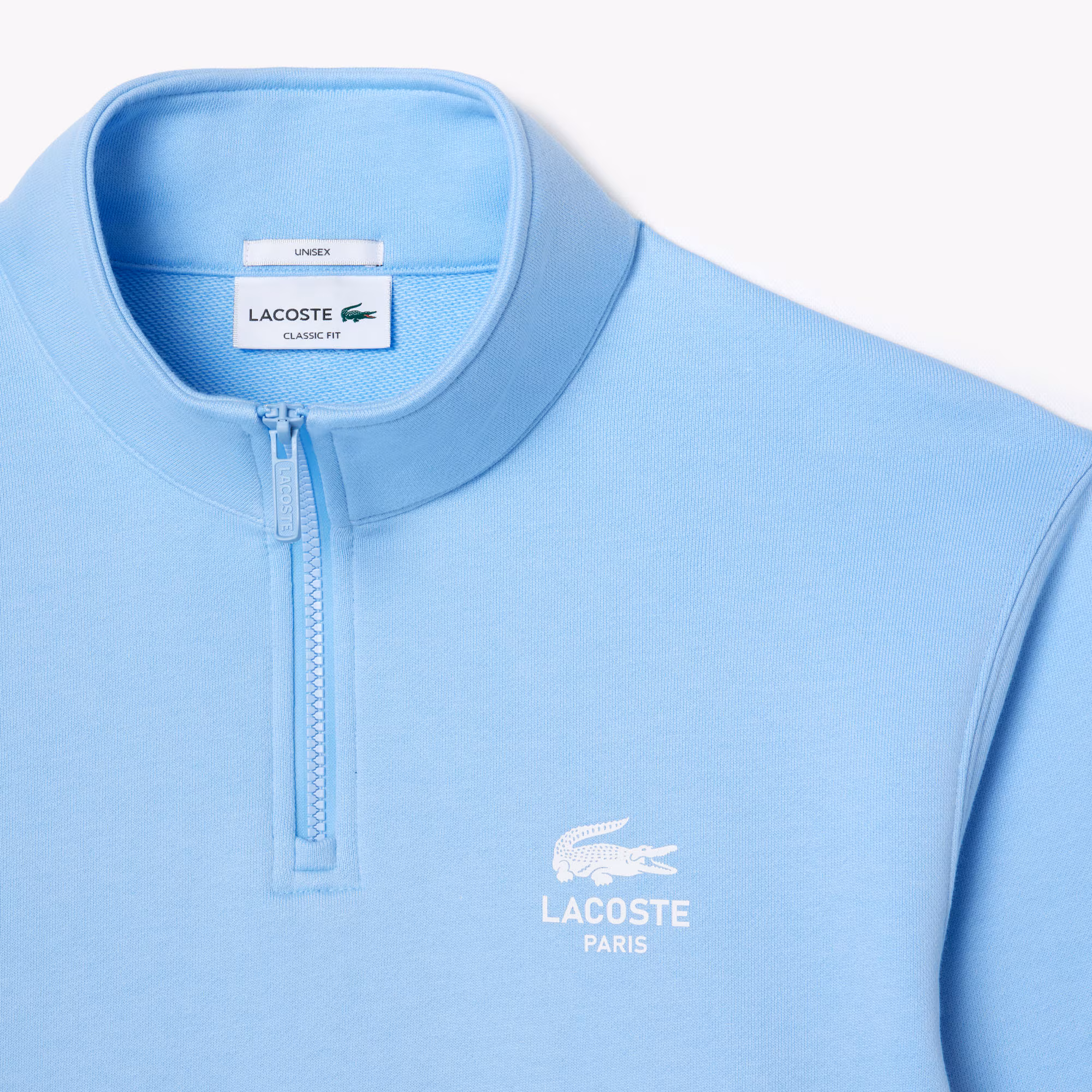 Unisex High-Neck Zip-Up Sweatshirt