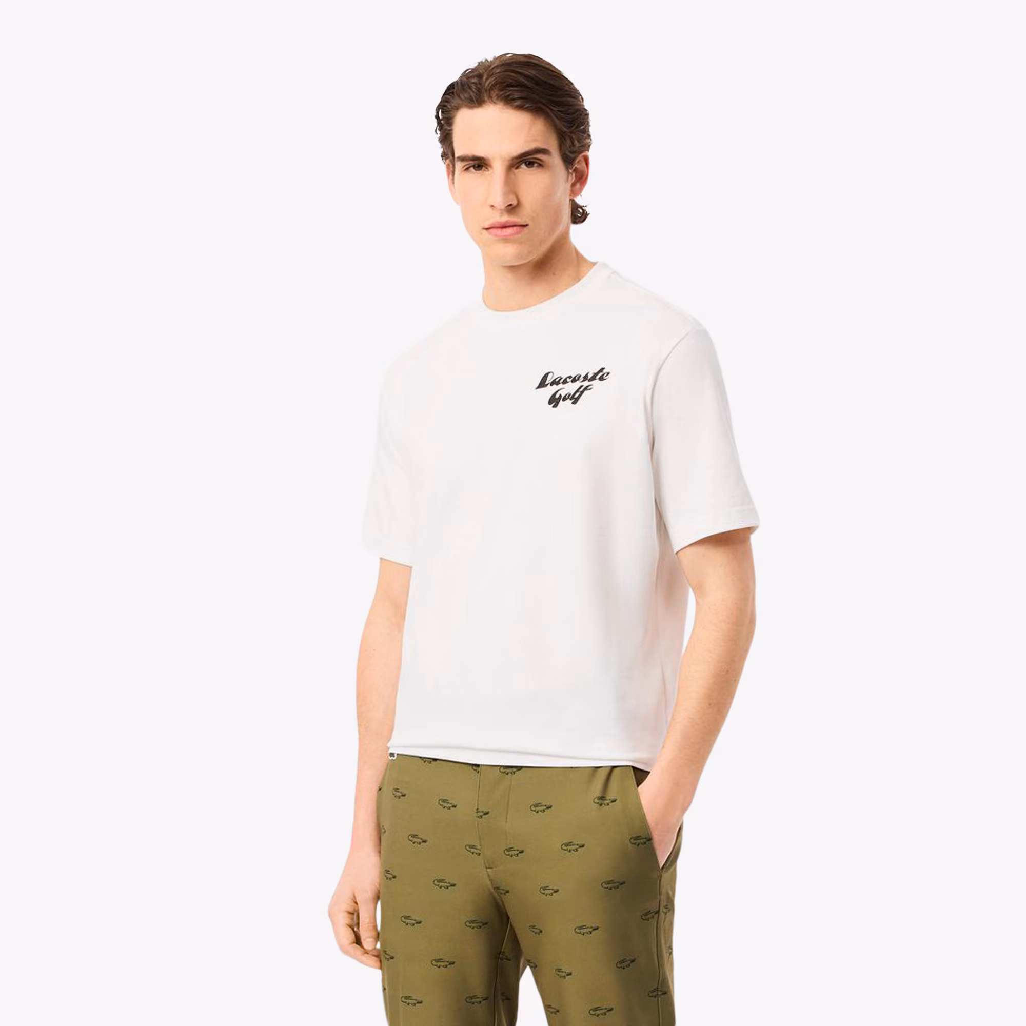 Men's Relaxed Fit Printed Golf T-Shirt