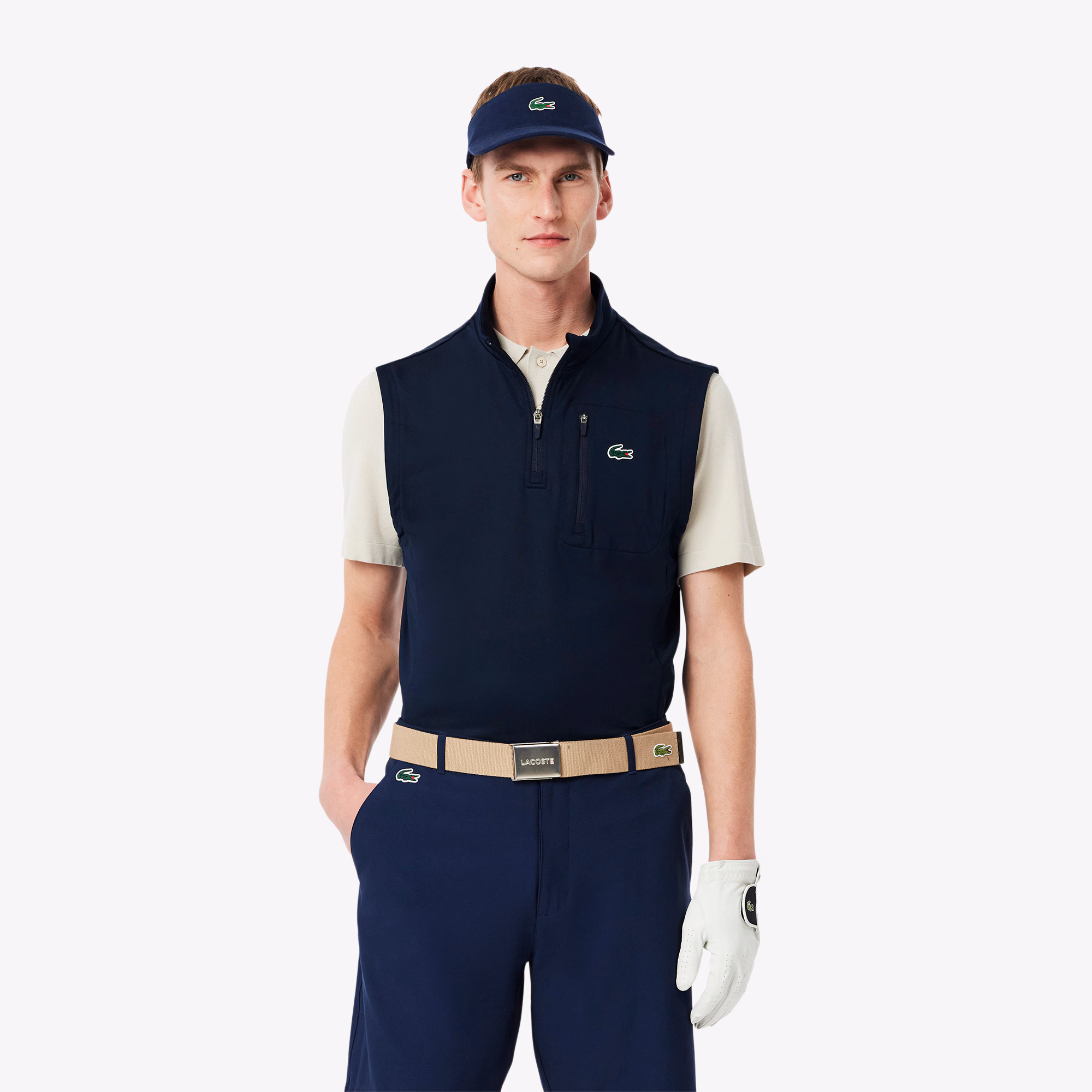 Men's Half-Zip Layering Golf Vest