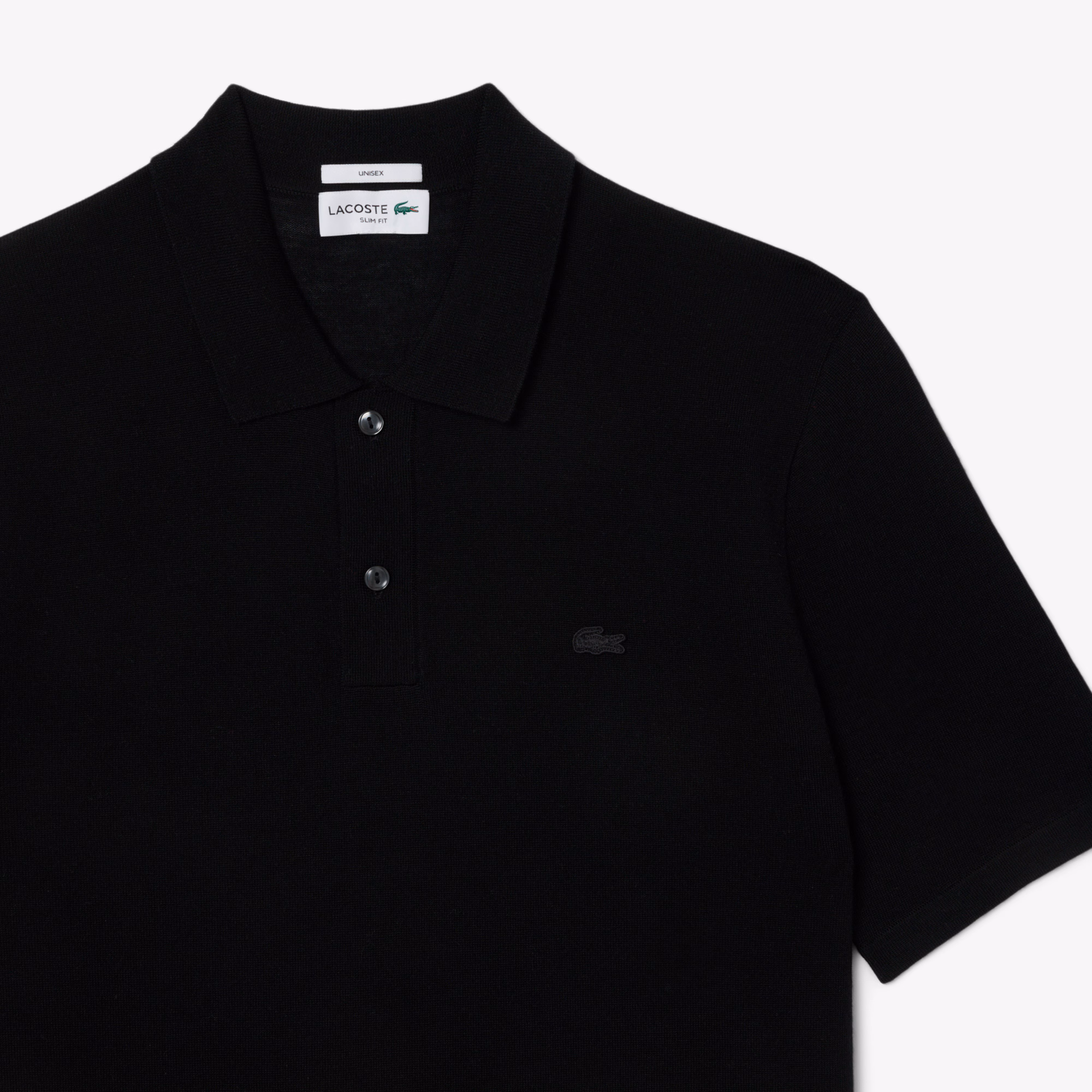 Unisex Short Sleeve Merino Wool Polo Sweater