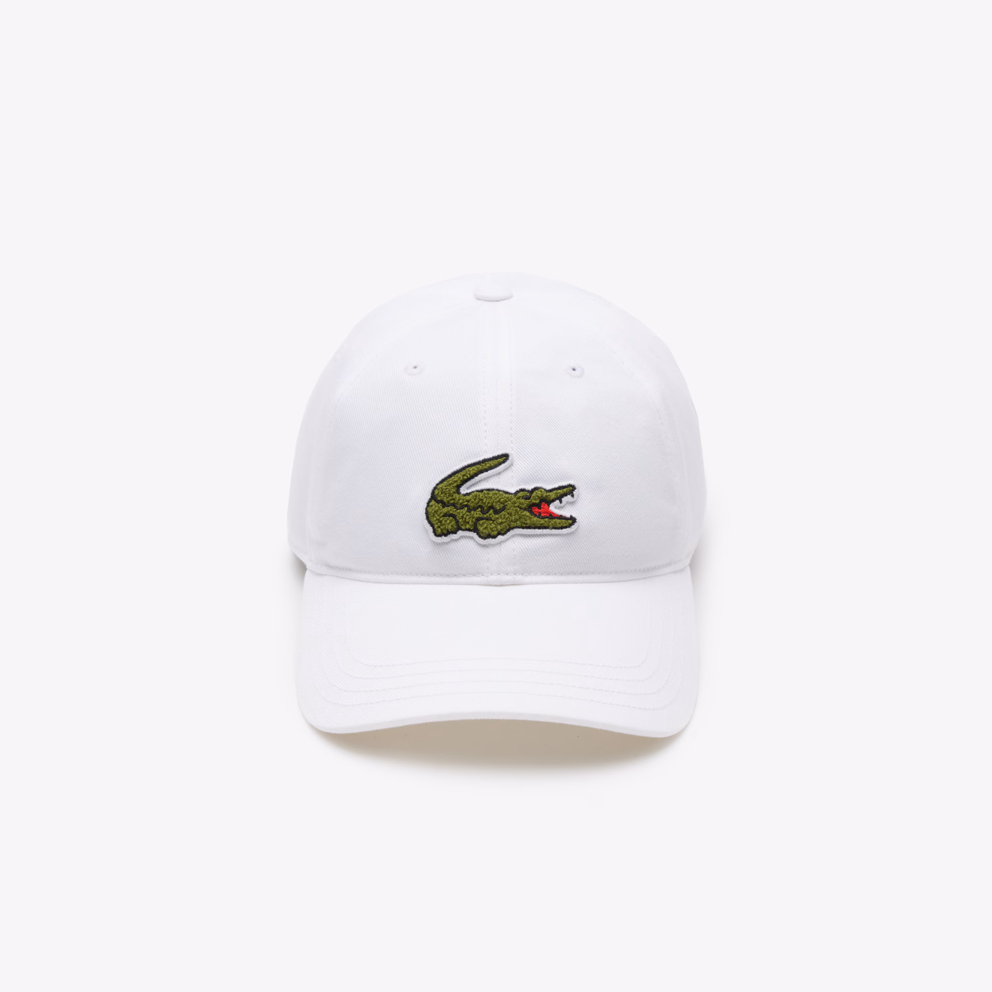 Unisex Crocodile Badge Cotton Twill Cap