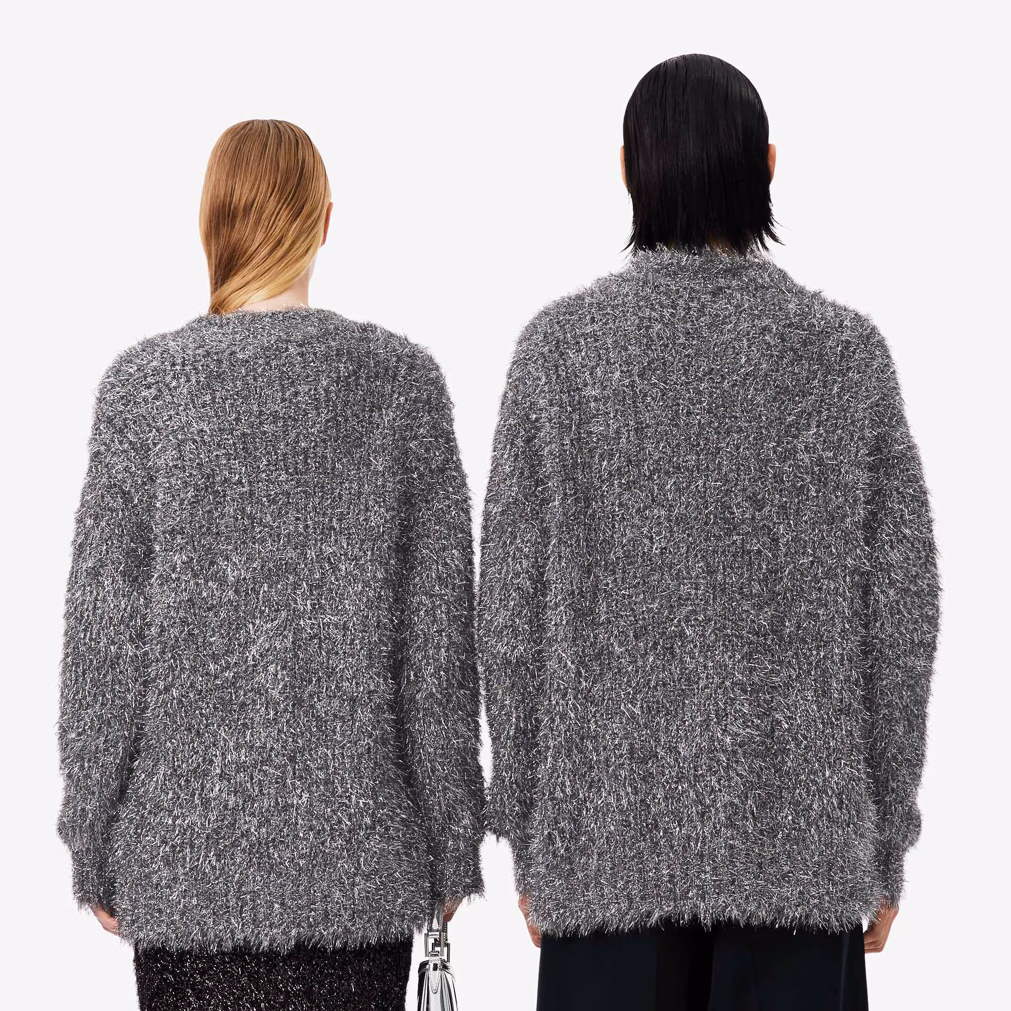 Runway Lurex Knit Cardigan