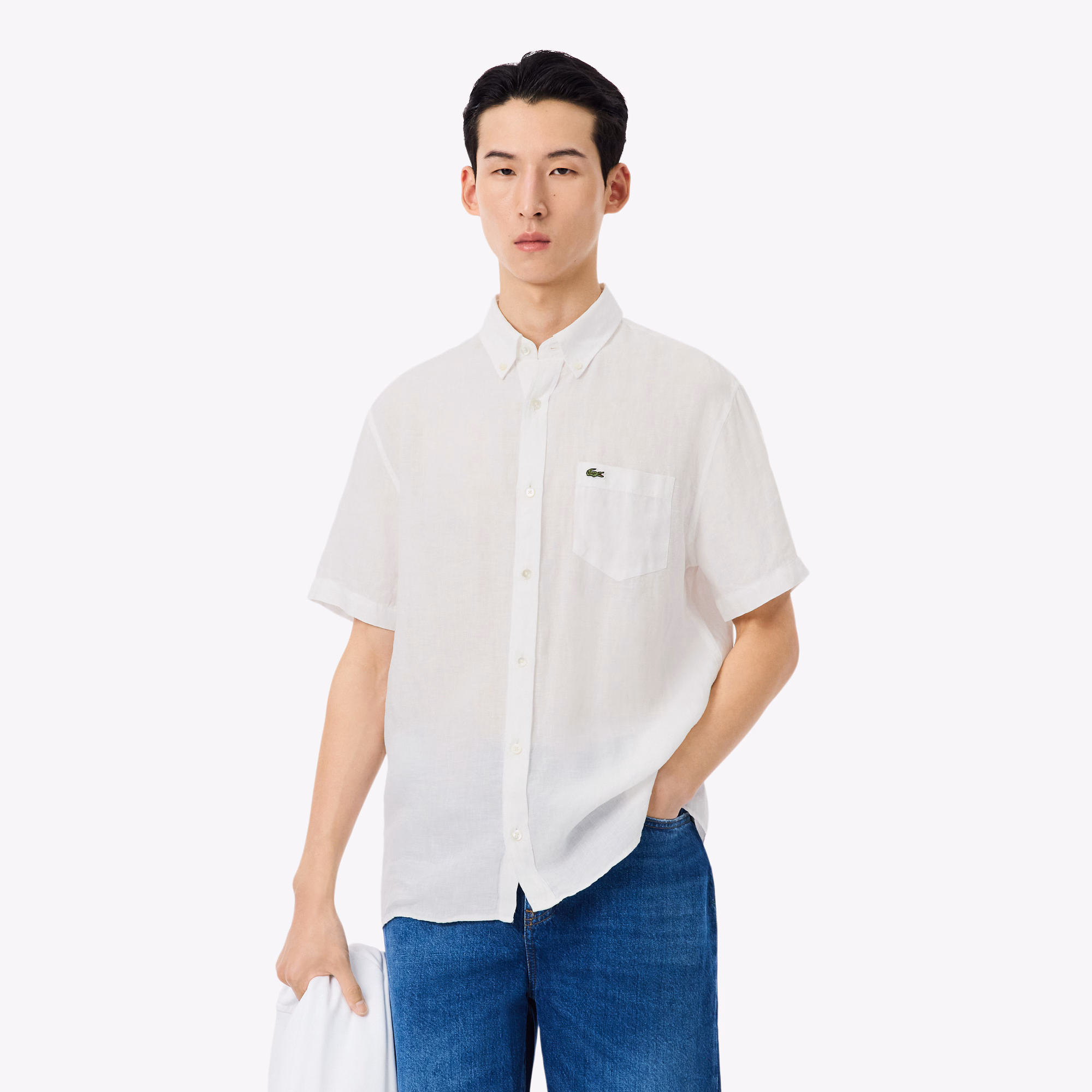 Men's Short Sleeve Linen Shirt