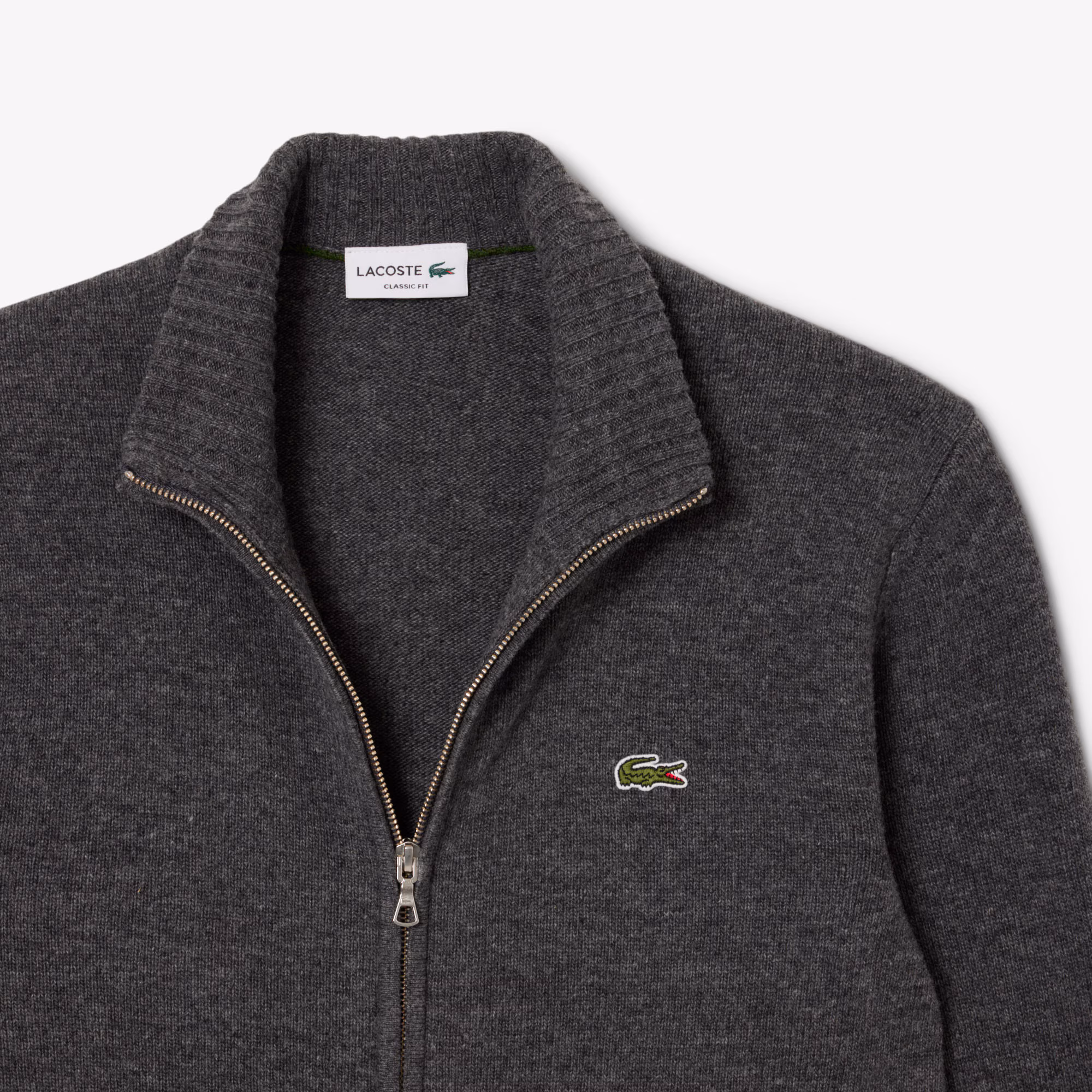 Men's Wool Zip-Up Sweater