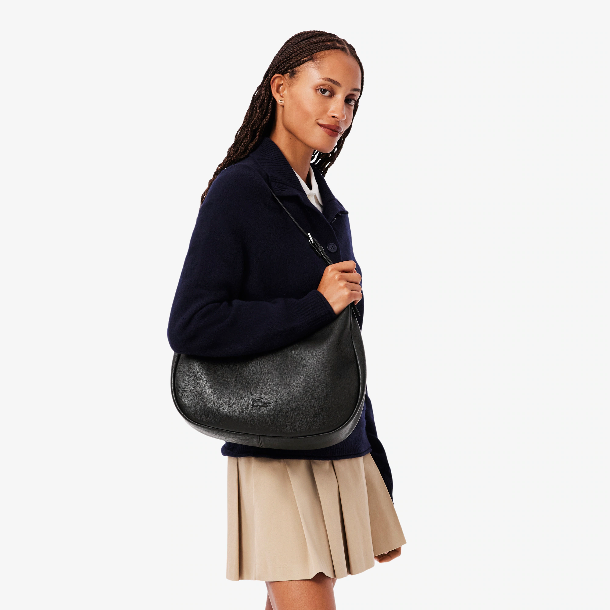 City Court Grain Leather Bag