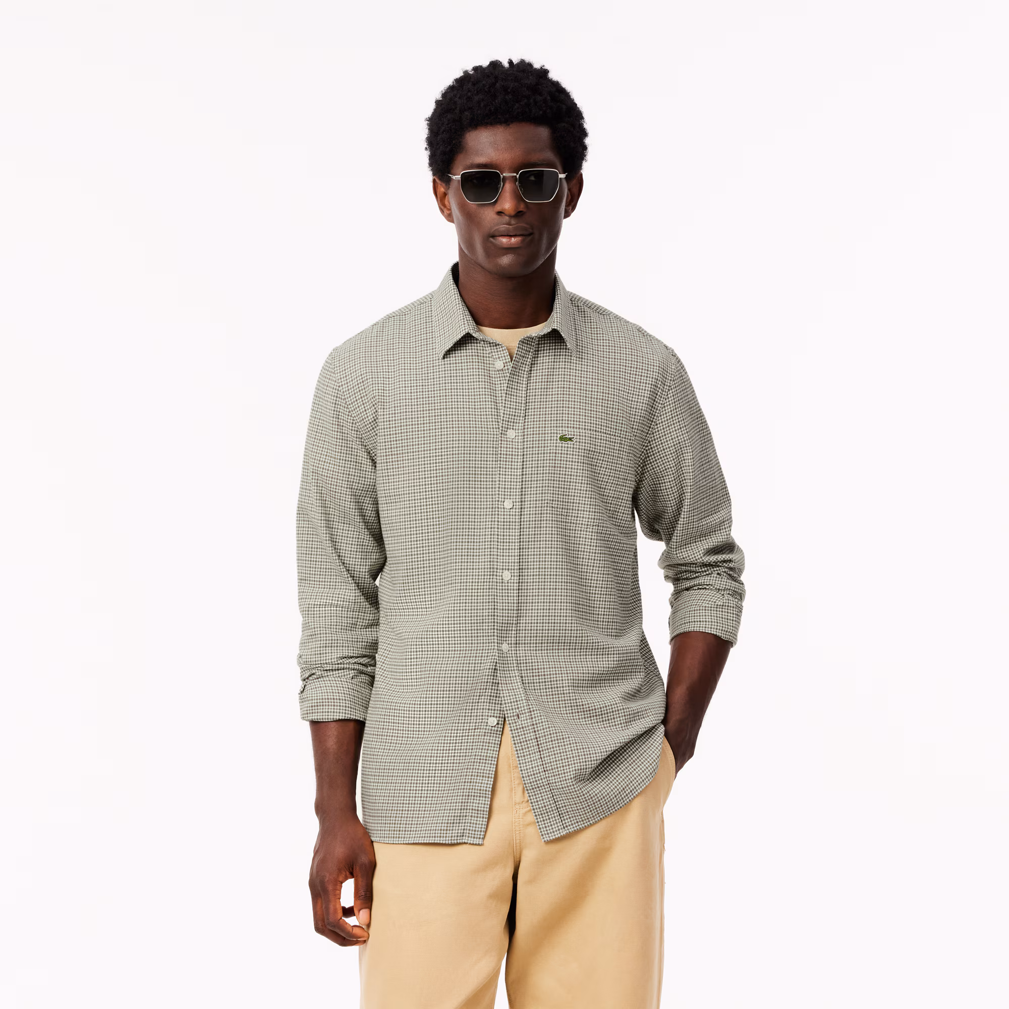 Men's Regular Fit Cotton Flannel Shirt