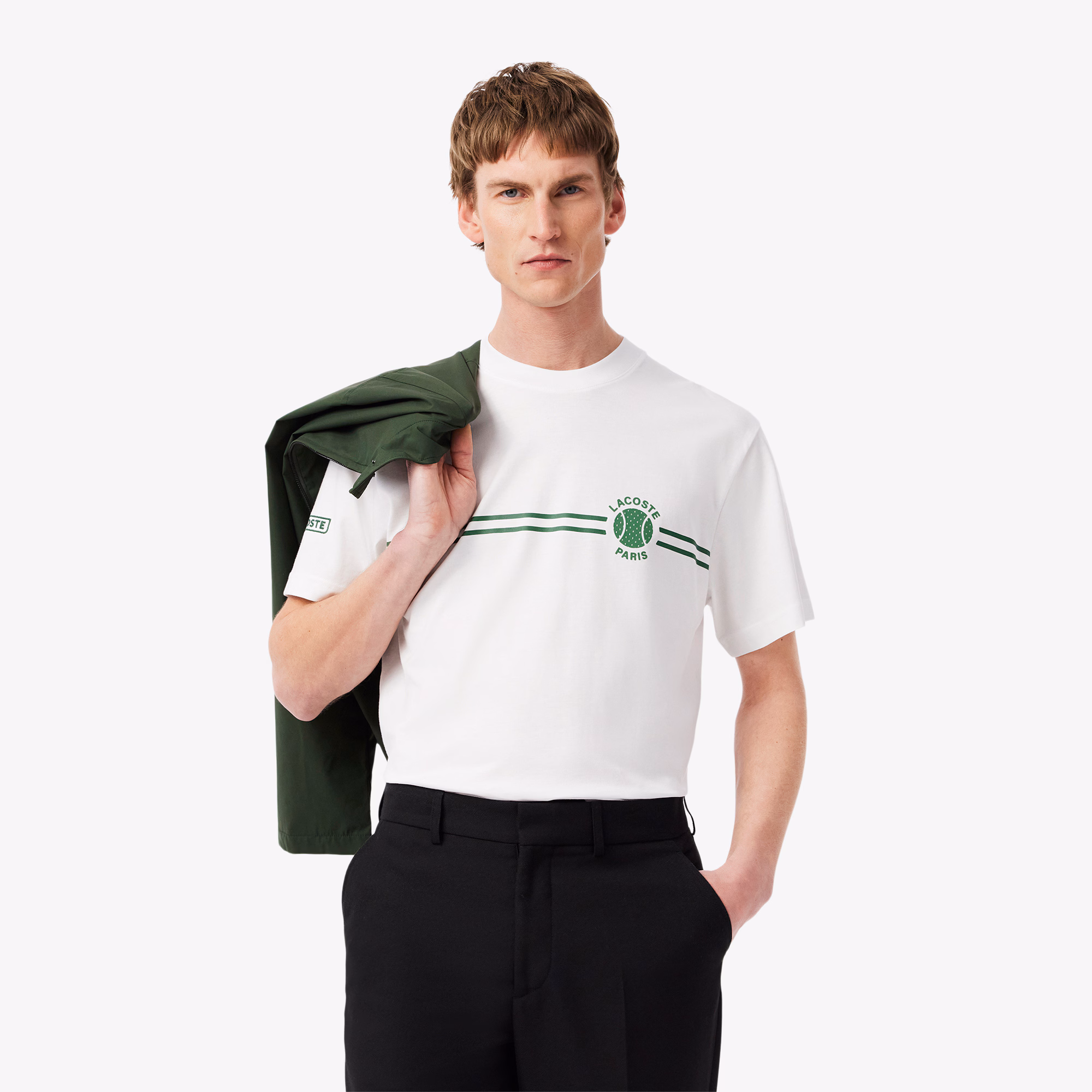 Men's Printed Embroidered Cotton Jersey T-Shirt