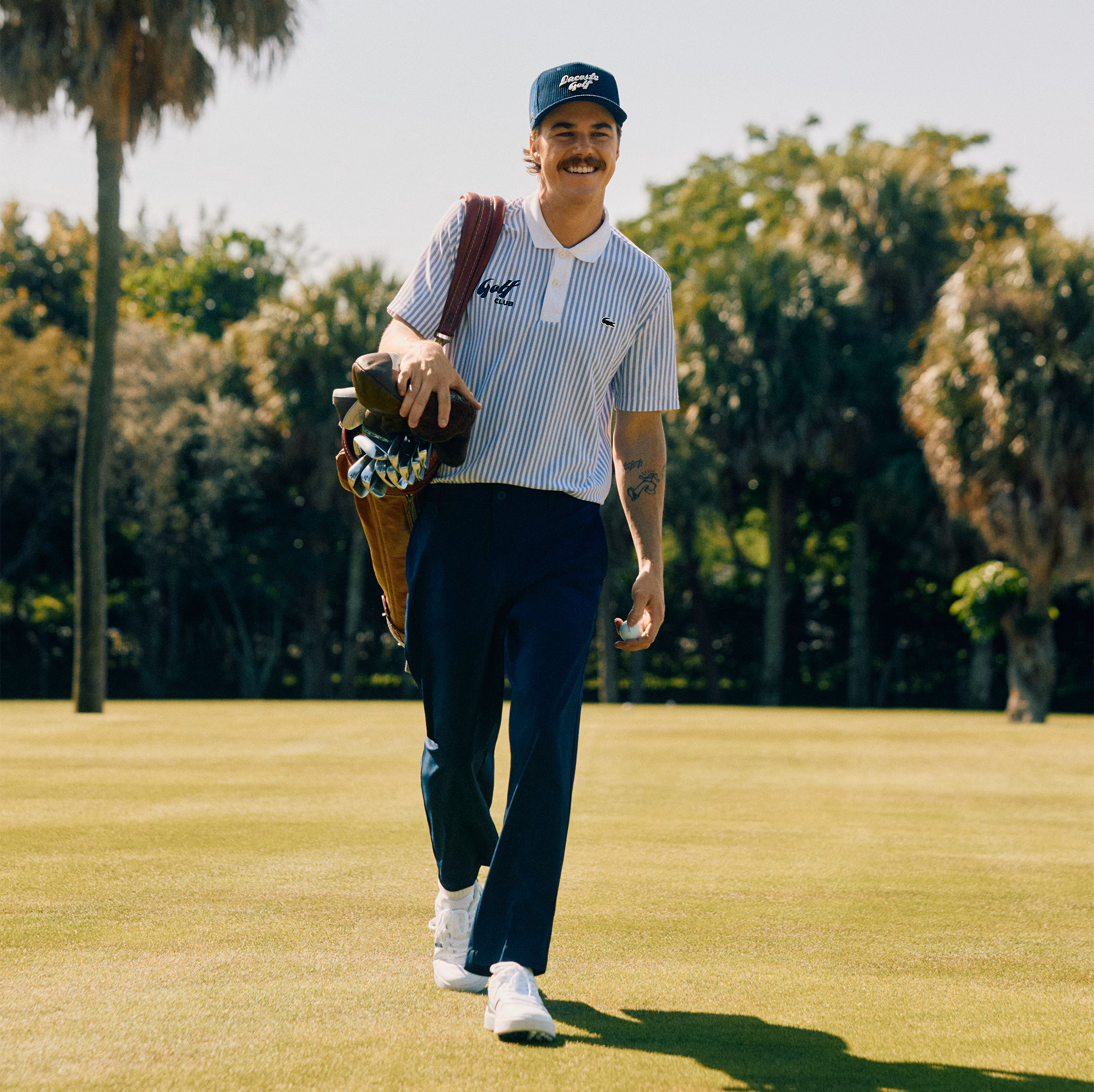 Men's Embroidered Corduroy Golf Cap