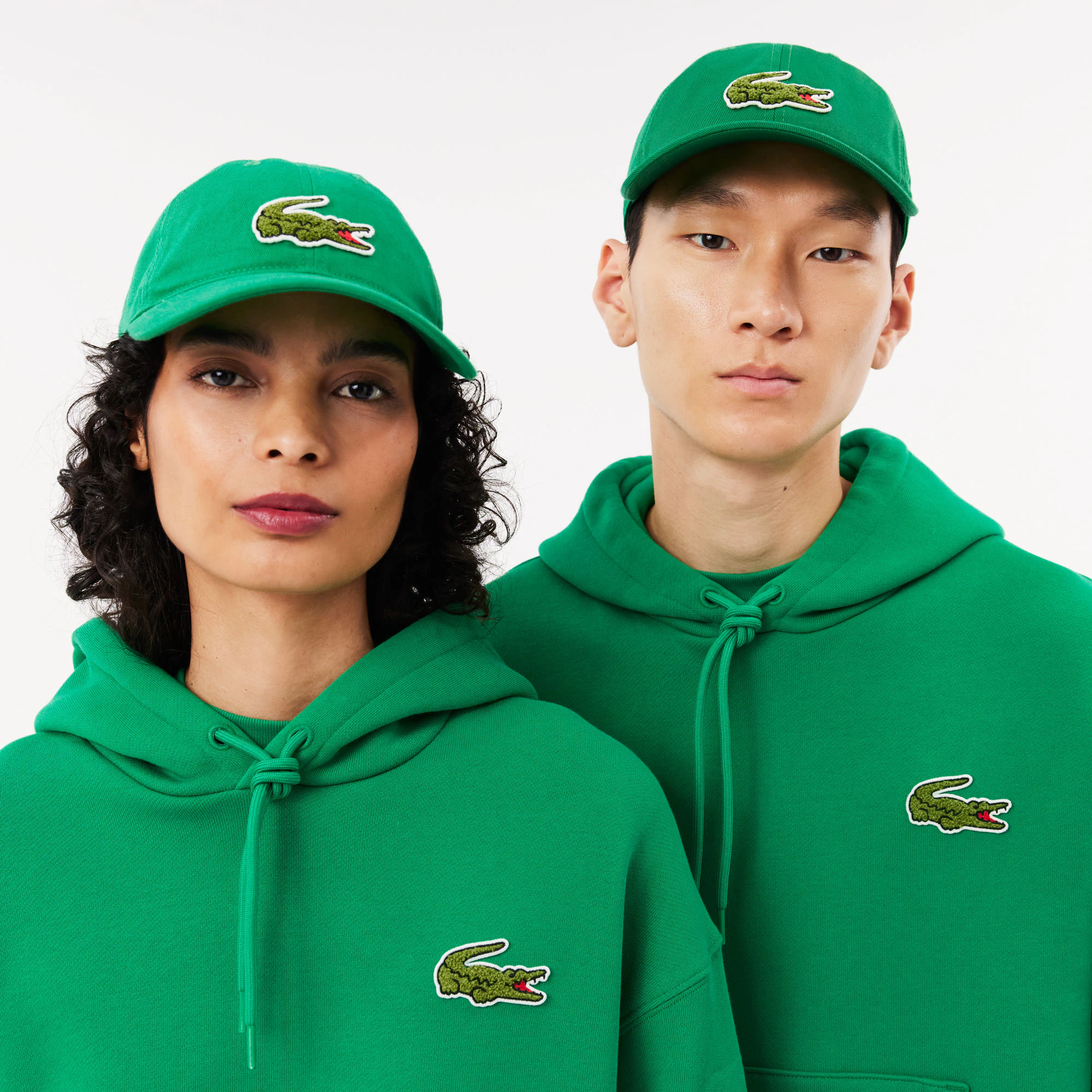 Unisex Crocodile Badge Cotton Twill Cap