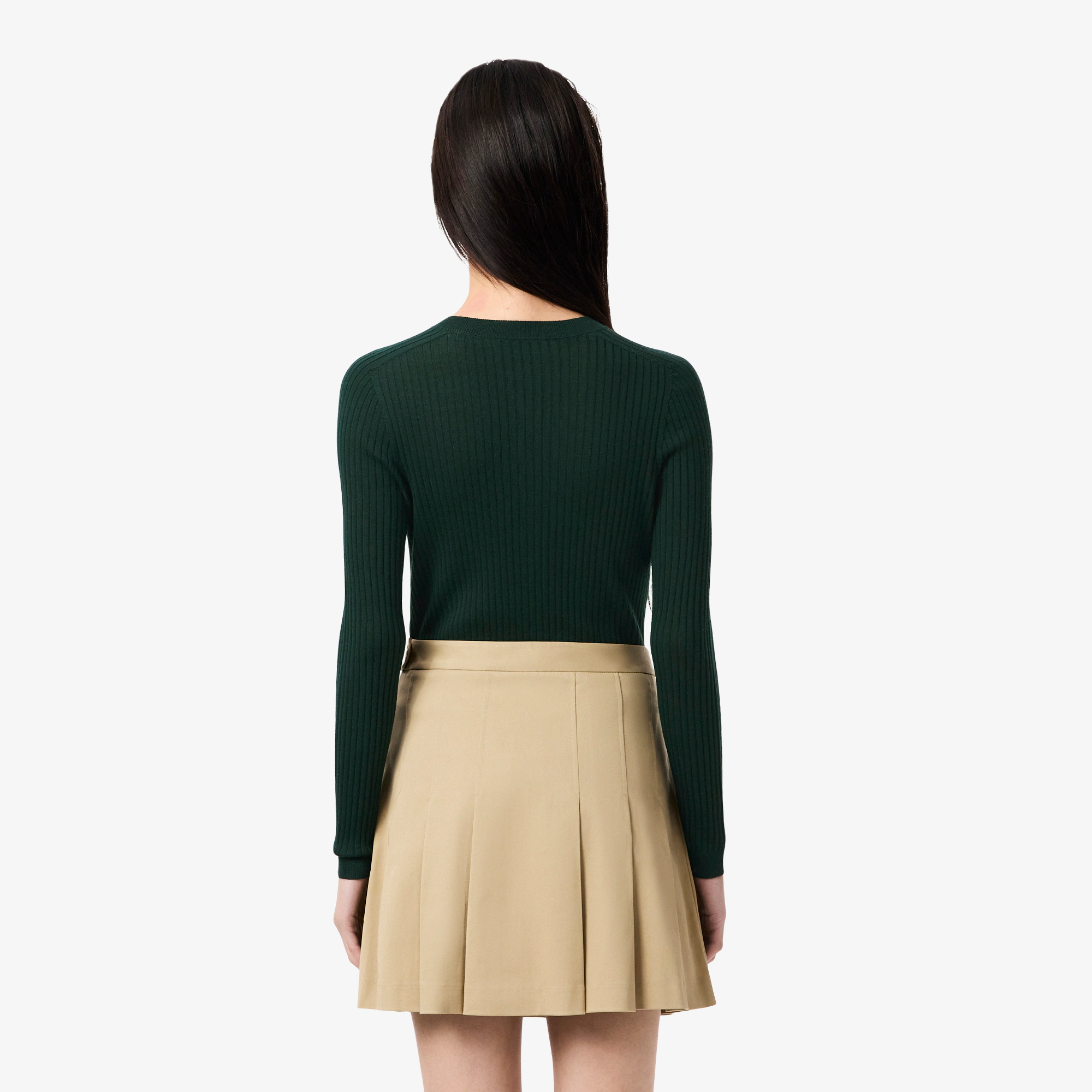 Women's Rib Knit Merino Wool Cardigan