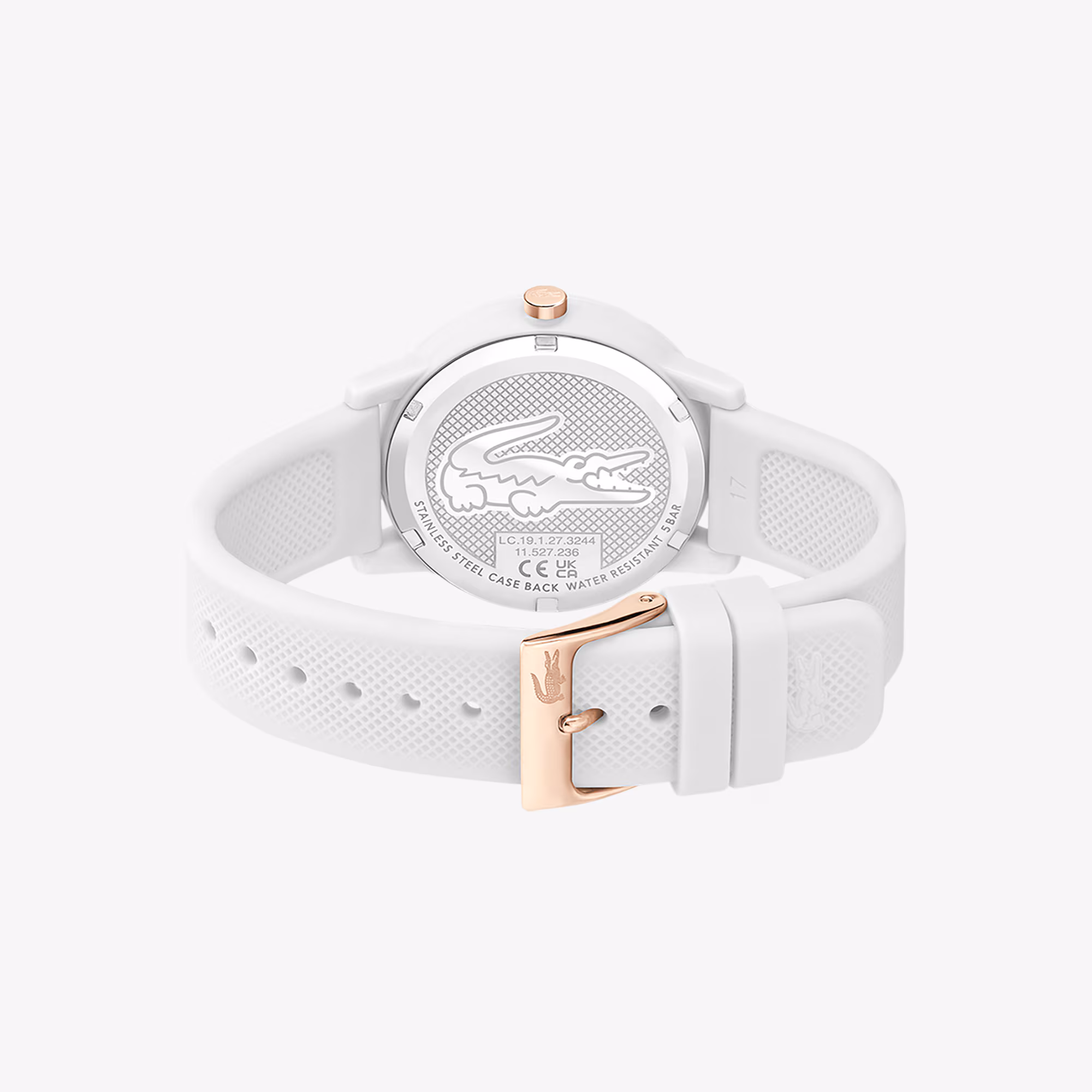 Women's Lacoste.12.12 White Silicone Strap Watch