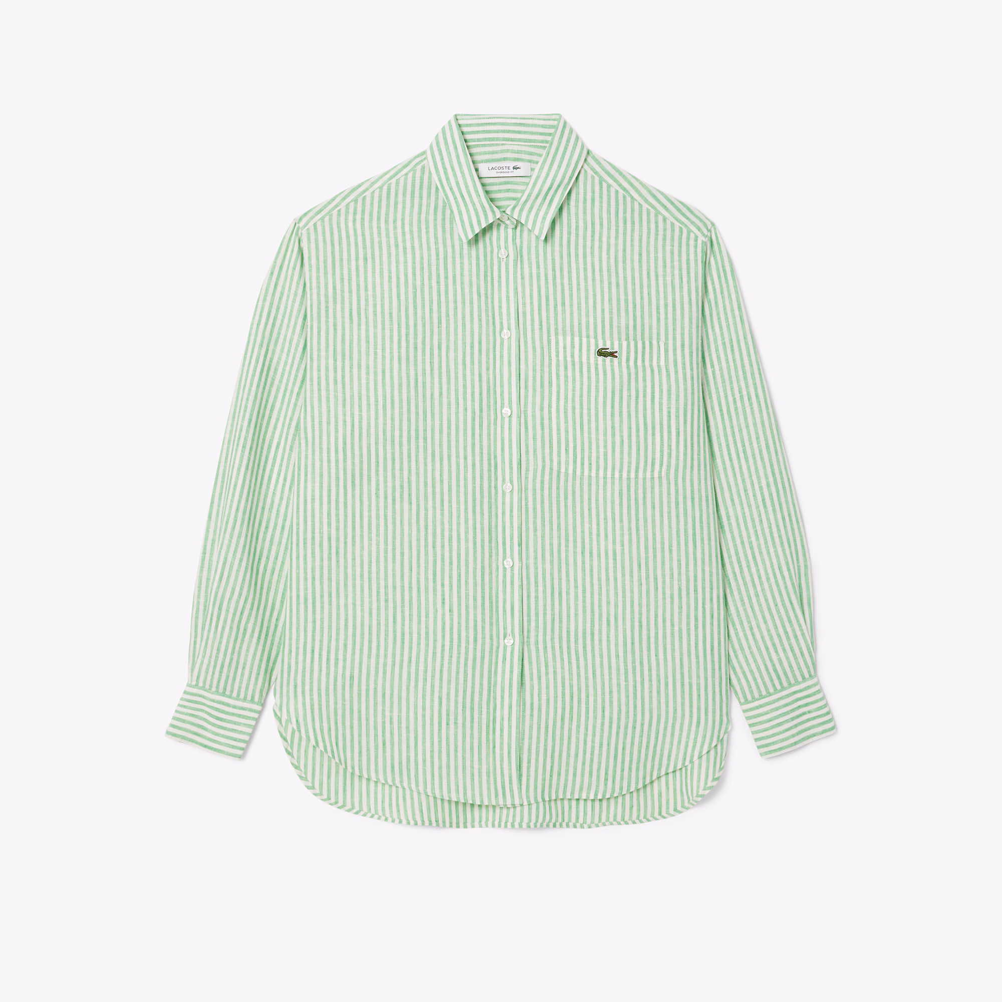 Women's Oversized Striped Linen Shirt